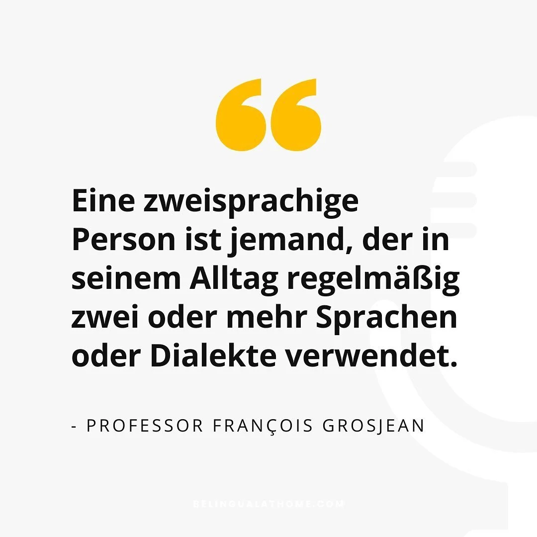 🇩🇪In der aktuellen Folge von BOLD &amp; BILINGUAL geht es um verschiedene Definitionen was es eigentlich bedeutet bilingual zu sein. Besonders hervorheben m&ouml;chte ich hierbei die Definition von Professor Fran&ccedil;ois Grosjean. 💛! Wer ist he