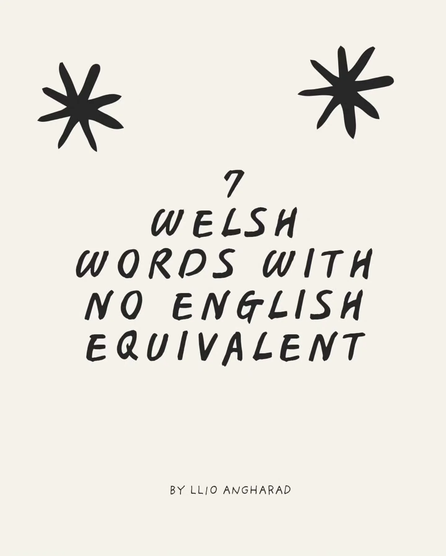 Hiraeth and more beautiful and evocative words from my lovely Wales

Repost and Thank you @llioangharad 

Seven Welsh words with no clean English translation , because some emotions simply sound better in Cymraeg. Want to show warmth that feels like 