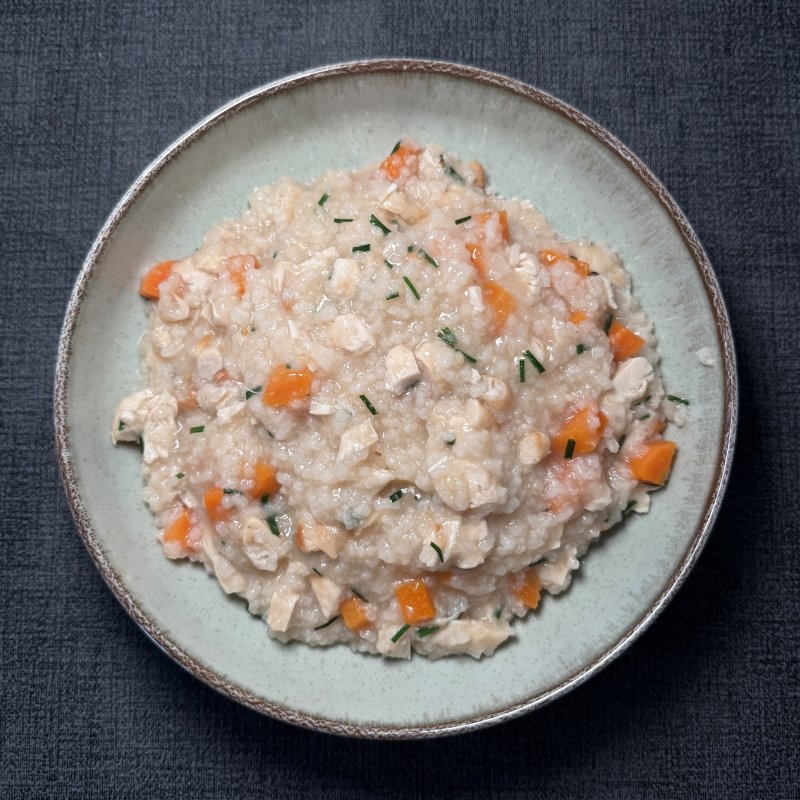 Chicken Congee — silky postpartum recovery bowl by Moongold, Berlin