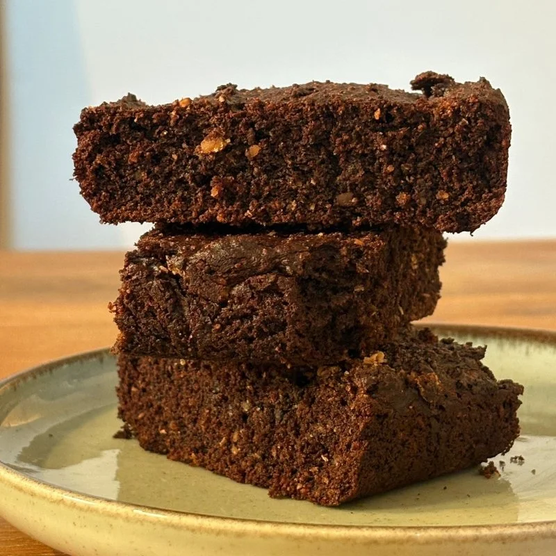Sweet Potato Chocolate Brownie — nourishing postpartum treat by Moongold, Berlin