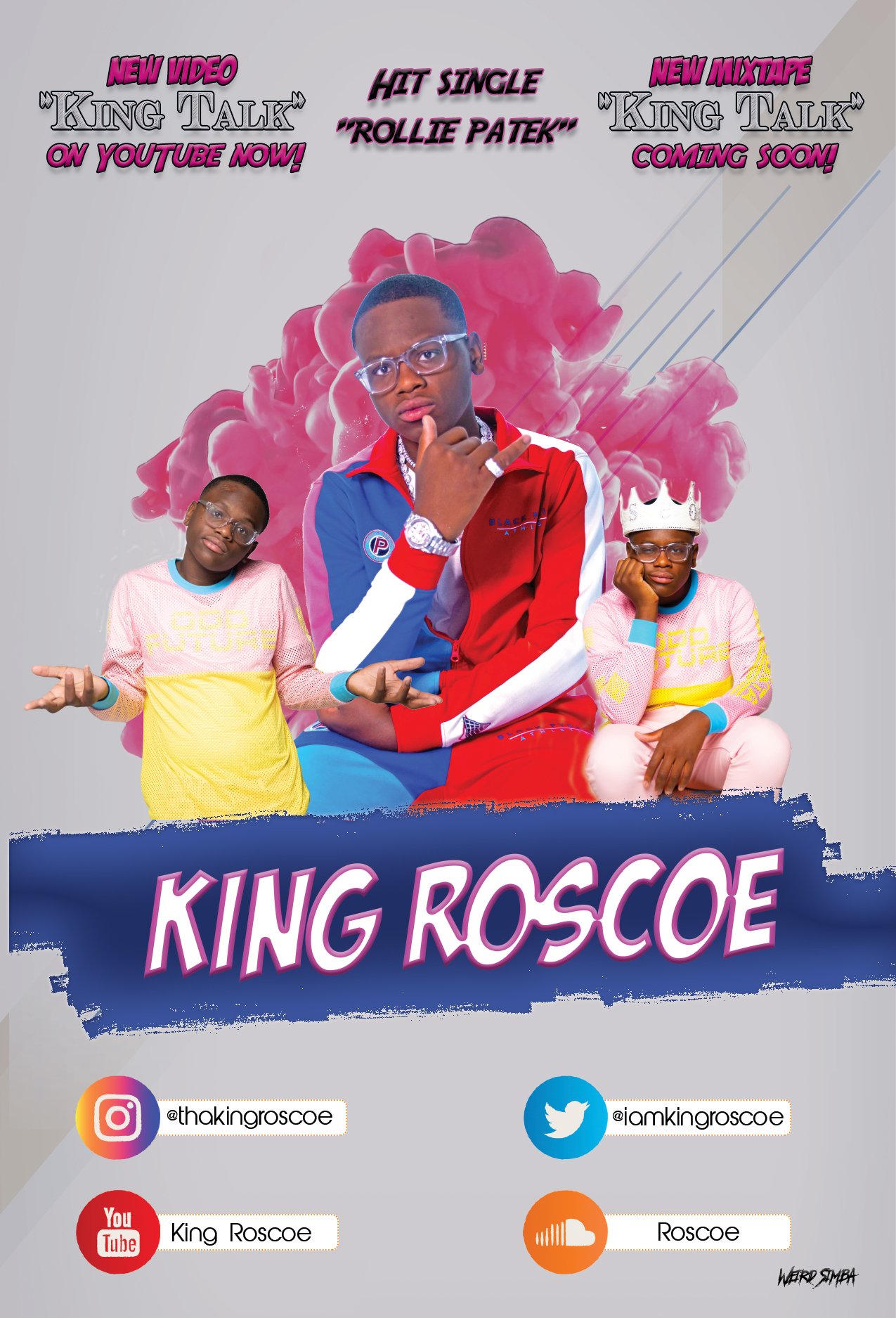 Promotional Flyer for Rapper King Roscoe