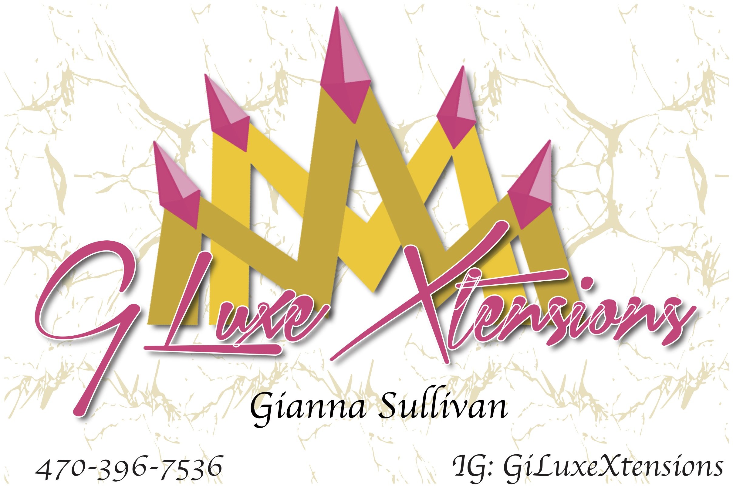 Business card for GLuxe Xtensions