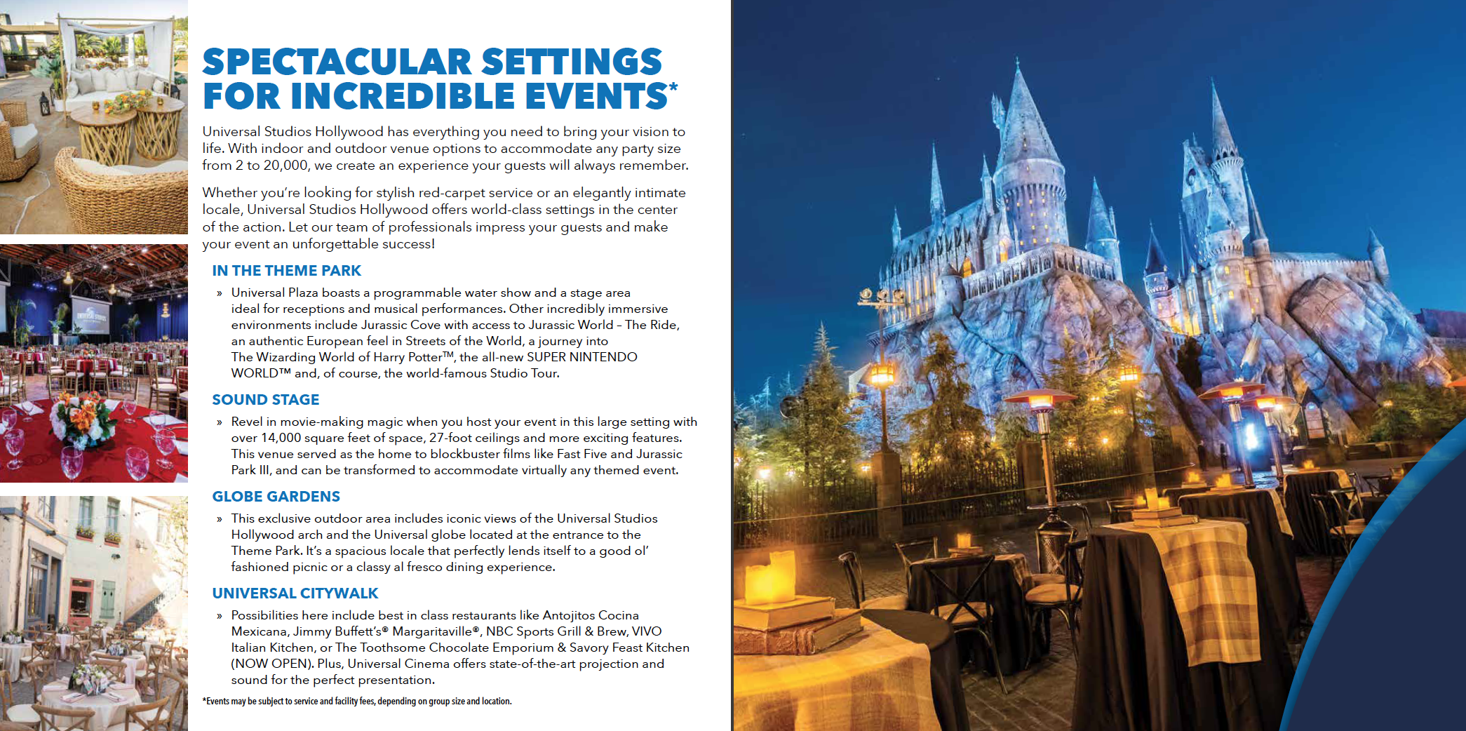 M&E Brochure: Venues
