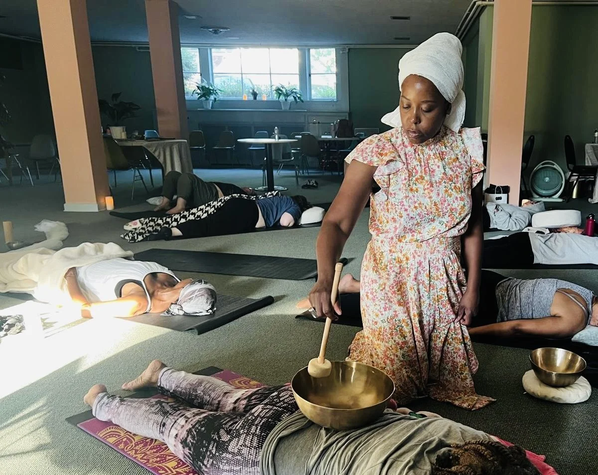 Group Vibrational Sound Therapy at Oasis on the Patio