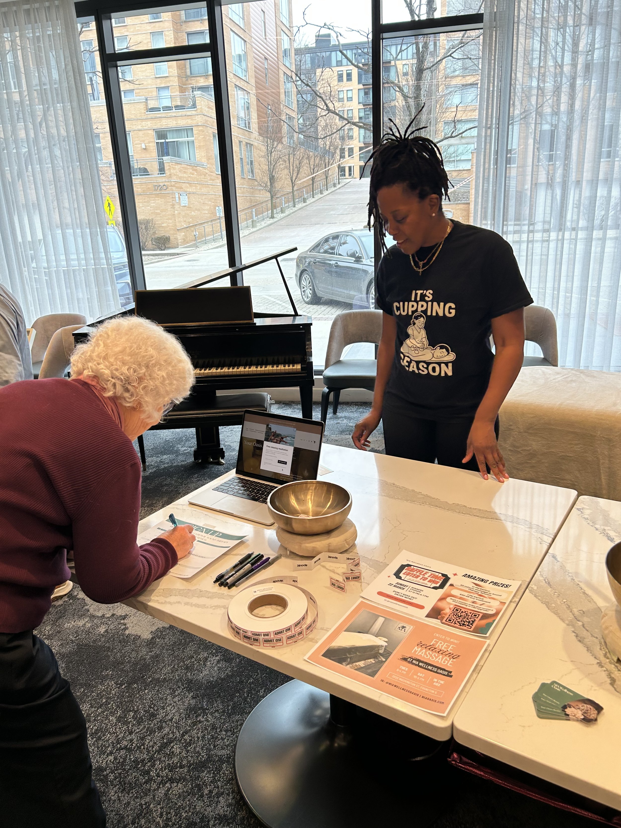 NIA Wellness Oasis at the  Avidor Health Fair in Evanston, IL