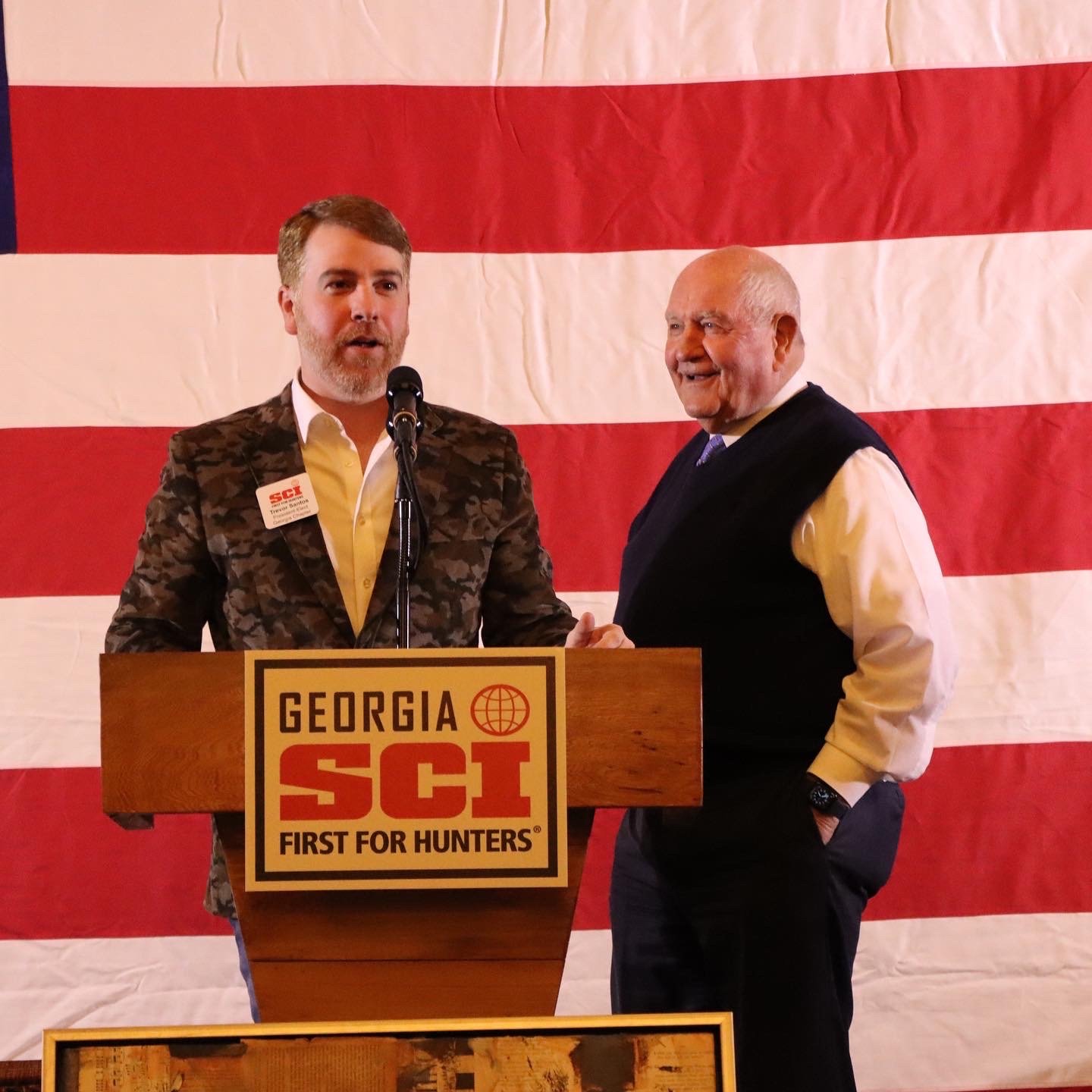  Georgia Chapter President-elect, Trevor Santos, introduced former Governor Sonny Perdue. 