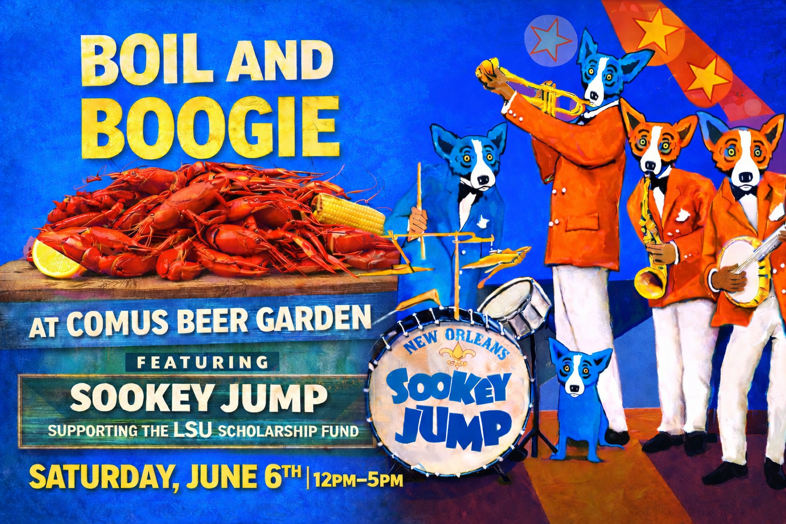 Comus 2nd Annual Crawfish Boil & Boogie