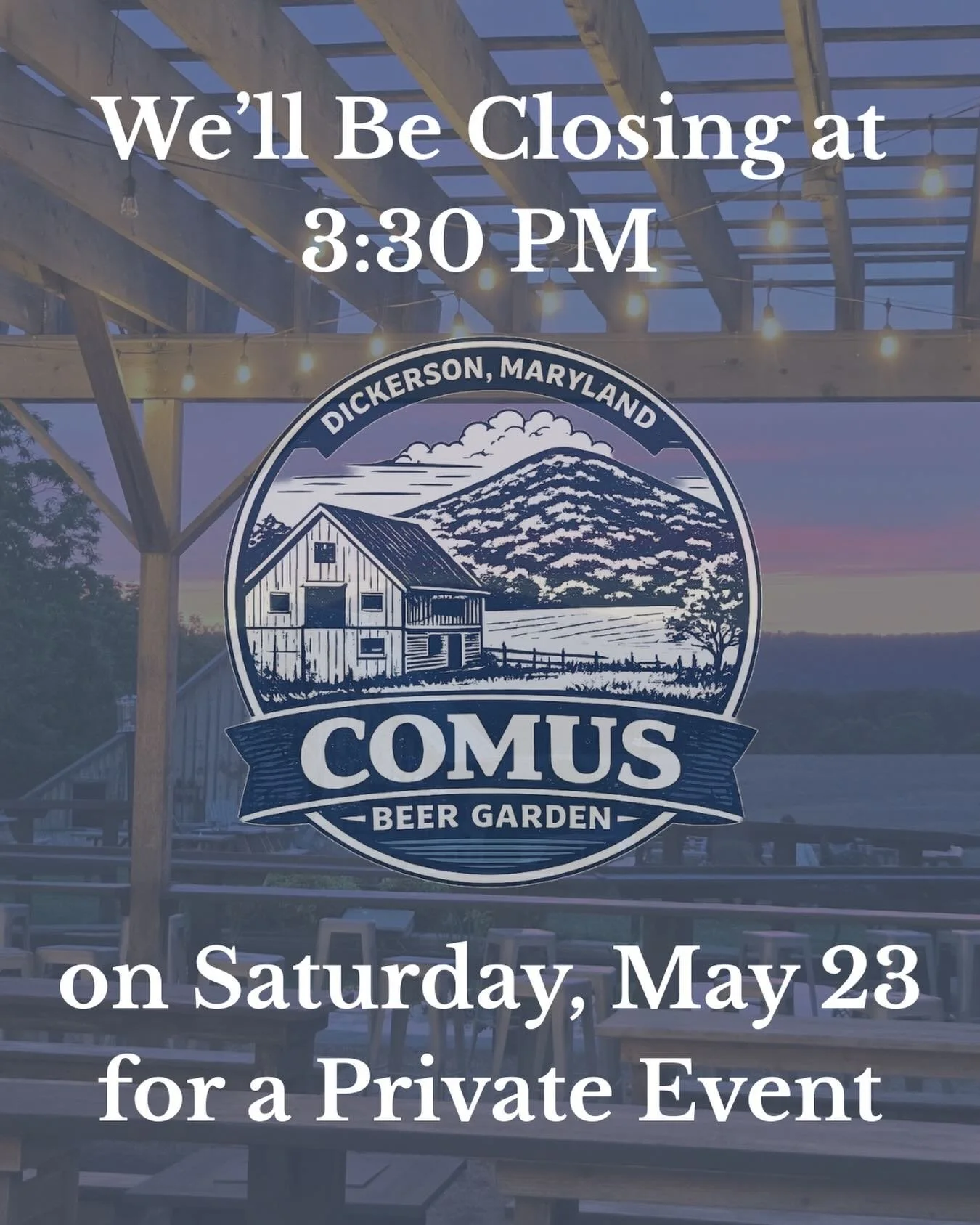 See you before 3:30 PM this Saturday 🥂