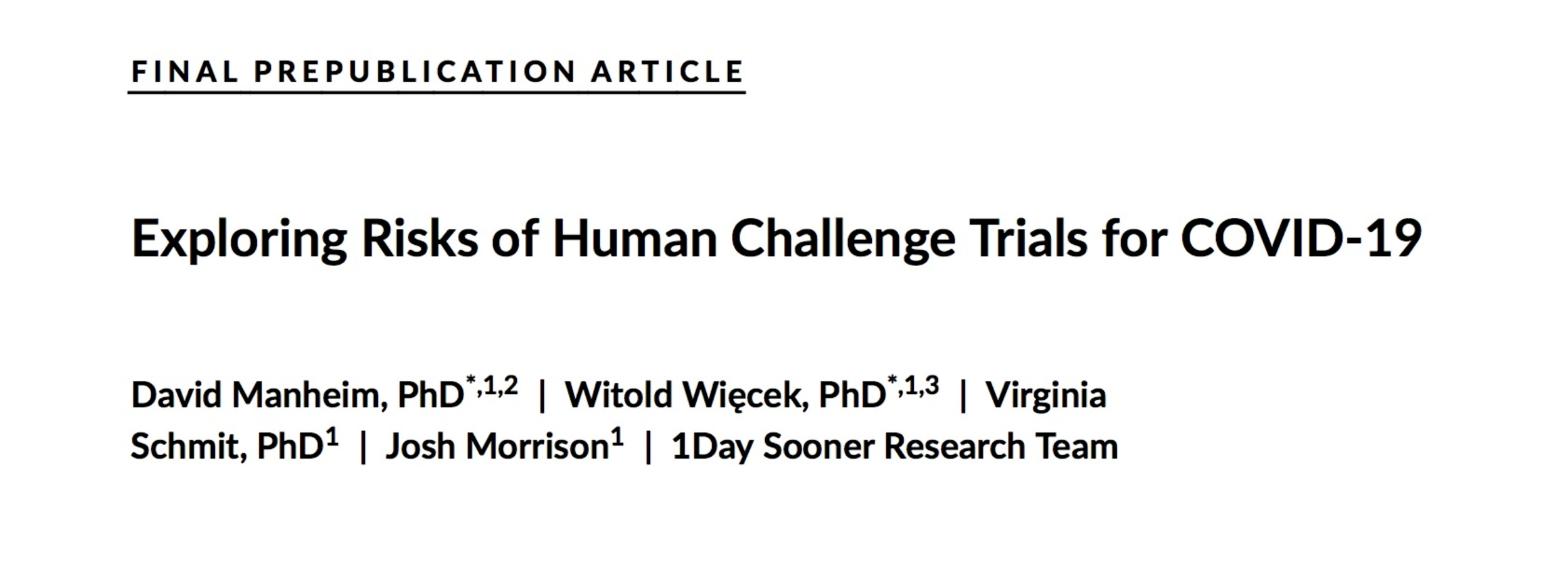  We introduce an interactive model for exploring some risks of a SARS-COV-2 dosing study, a prerequisite for any COVID-19 challenge trials.  Read the full paper    here   .   
