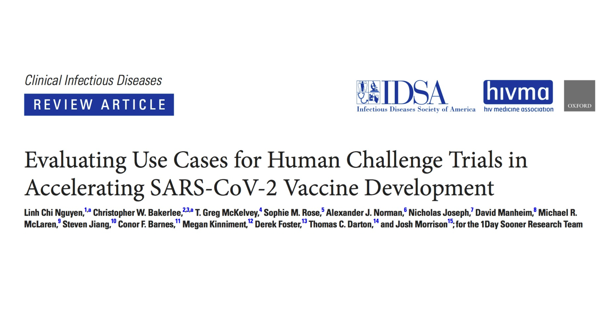  We identify and discuss 3 potential use cases of HCTs in the current pandemic.  Read the full paper    here   .   