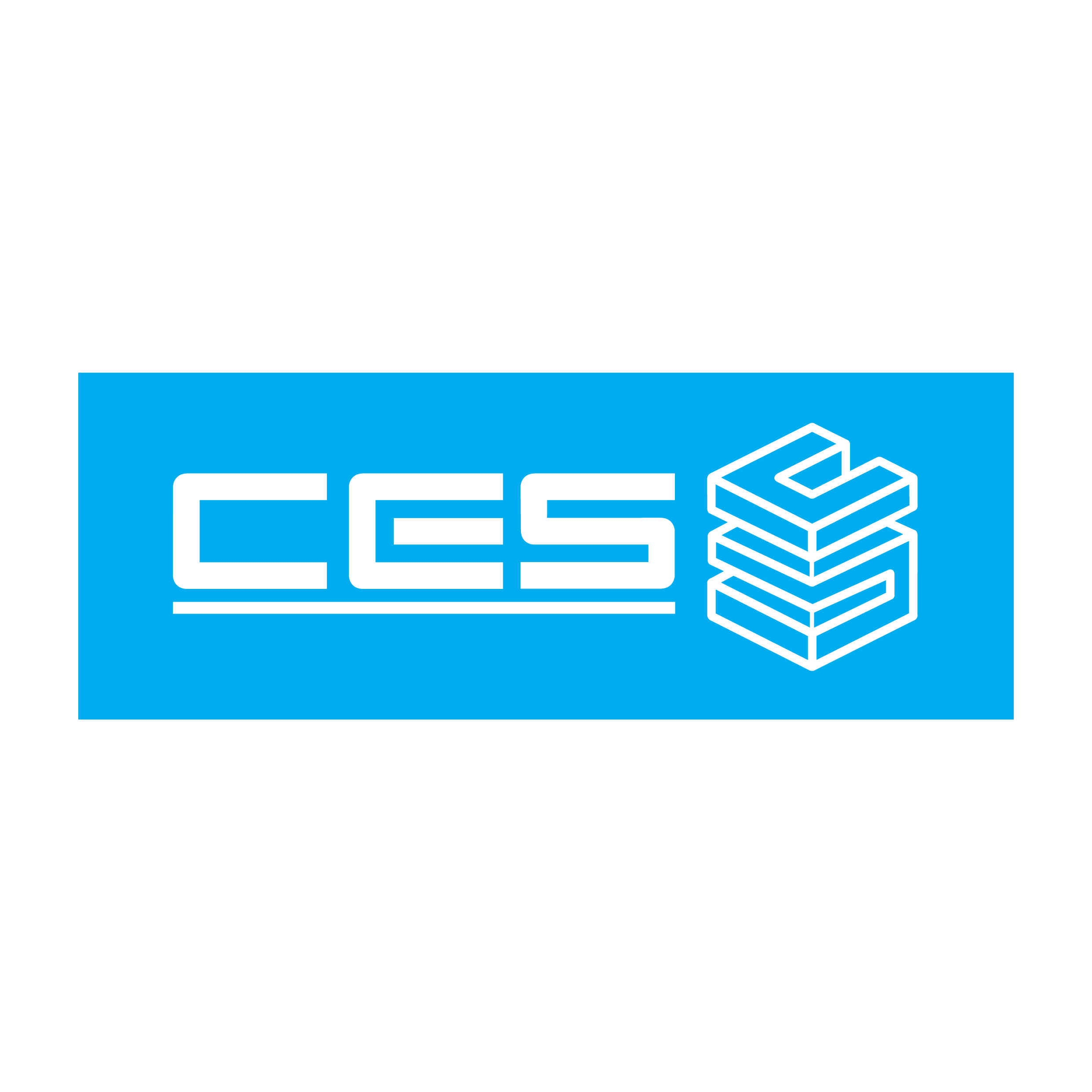 A logo with the text 'CCS' and an icon of stacked layers or blocks on a blue rectangular background.