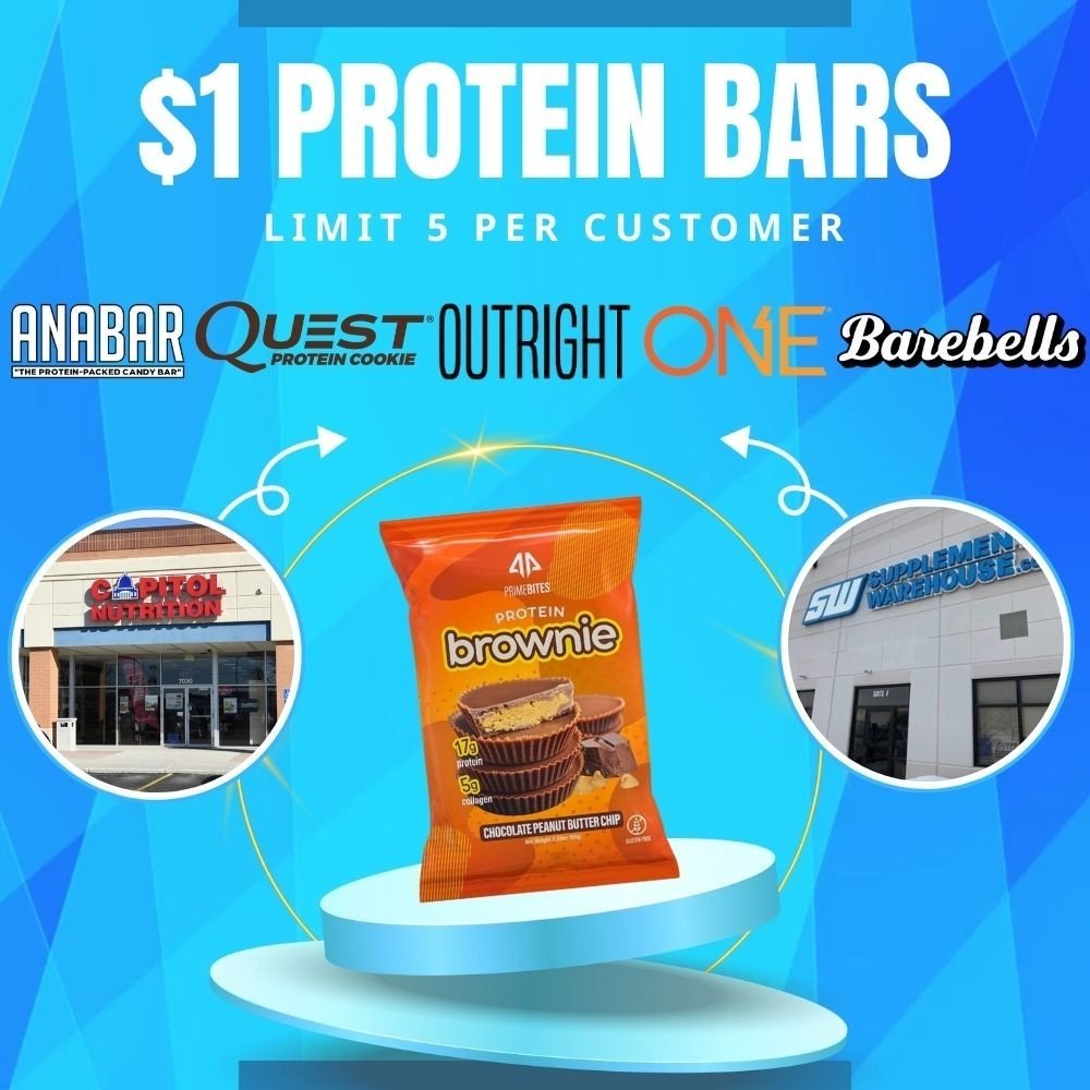 ⚡ $1 Protein Bars This Weekend ⚡⁠
⁠
💪 AP Brownie Bites⁠
💪 Legendary Protein Pastries⁠
💪 Quest Bars⁠
💪 Barebells Bars⁠
💪 And Many More⁠
⁠
#orlandpark #tinleypark #oakforest #chicago #chicagoland #chicagoburbs #chicagosuburbs #illinois #cookcounty