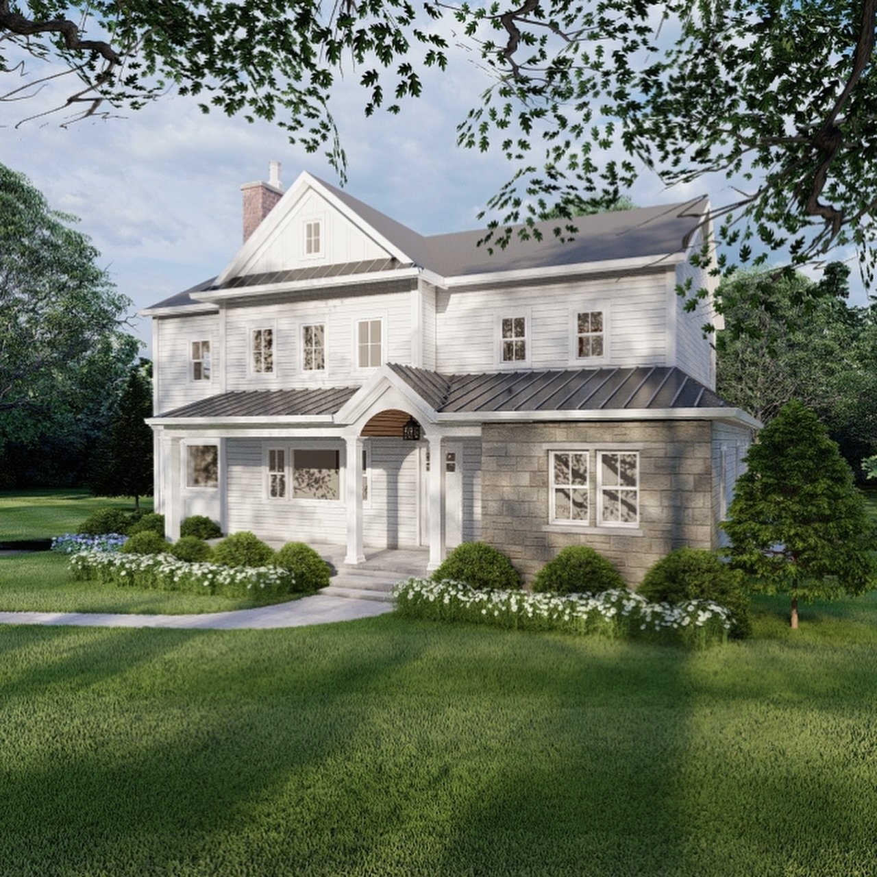 On Thursday, we had a unanimous vote for zoning board approval on this add a level! The town has previously reviewed this project and wanted our addition to be stepped in on the right side of the house. Although this was tricky architecturally, we we