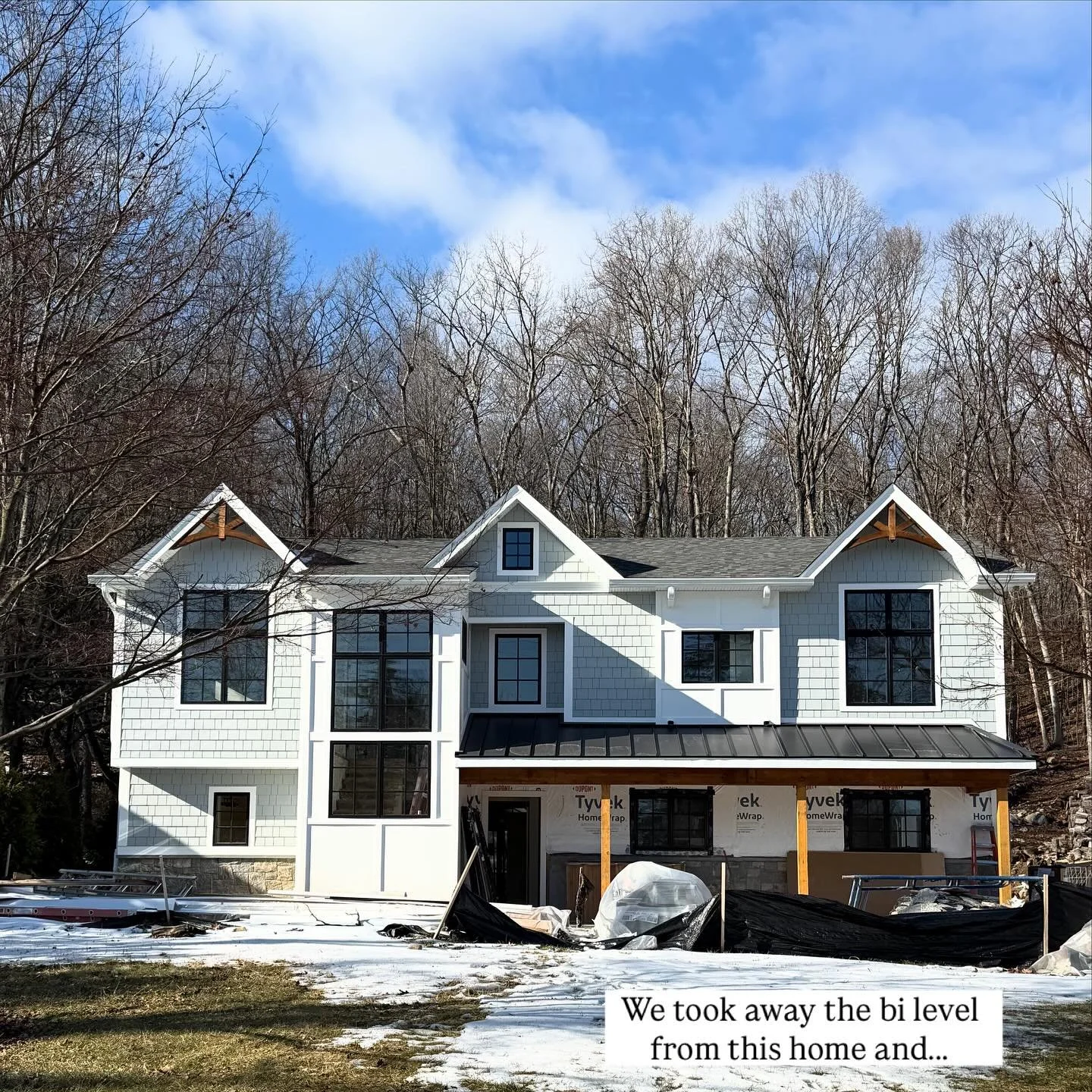 We toured our HighCrest project yesterday to see some progress as the house nears completion!

Take a look at our walk thru and swipe to the end to see what the before looked like!!!! A huge transformation as we eliminated the bilevel from this home!