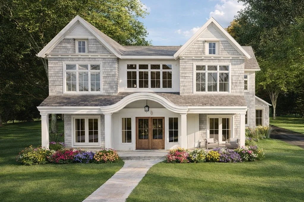 Kicking off this new build and dreaming of warmer weather ☀️!

A shaker style home nestled in Bergen County with hints of symmetry, traditional trim detailing, and windows galore! 

Super excited to collaborate with a dream team on this one! 

Builde