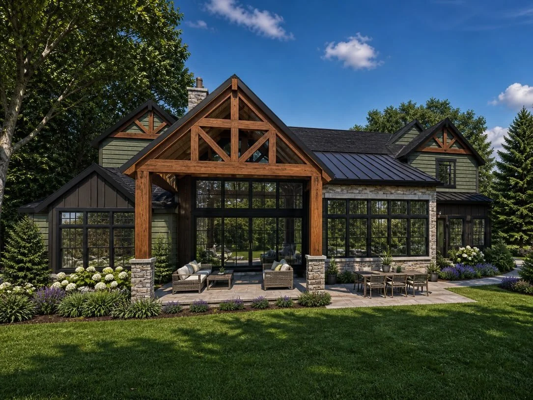Thrilled to see this beauty coming to life!! Check out the last post of ours shared with @warwick_millworks &amp; @kuikenbrothers to see the back elevation being framed! 

This project is going to be stellar, as the home sits pretty on rolling acres.