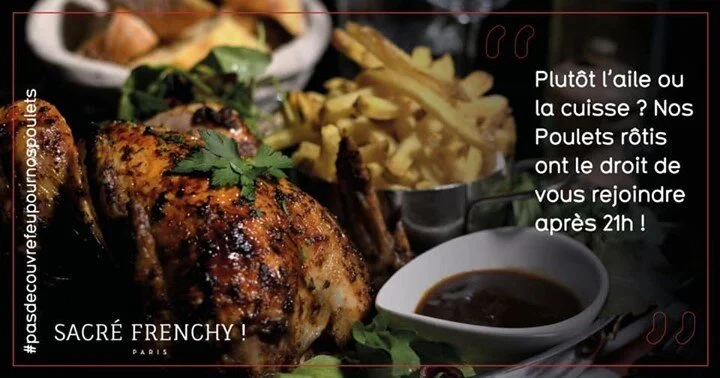 C'est samedi soir et #pasdecouvrefeupournospoulets ! ;)
Alors quoi de mieux qu'un poulet Label Rouge de notre r&ocirc;tisserie pour le diner ? Ou un frenchy burger XL avec frites maison, voir une salade Napol&eacute;on...Bref no stress nous nous occu