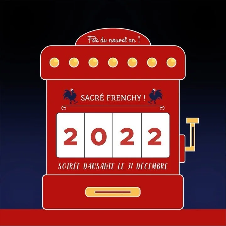 Venez f&ecirc;ter le nouvel an au Sacr&eacute; Frenchy ! 🍾🎊

Ce samedi 31 d&eacute;cembre, c&rsquo;est soir&eacute;e du nouvel an au Sacr&eacute; Frenchy dans notre Salon Pompadour. La soir&eacute;e commence &agrave; partir de 22h jusqu&rsquo;&agra