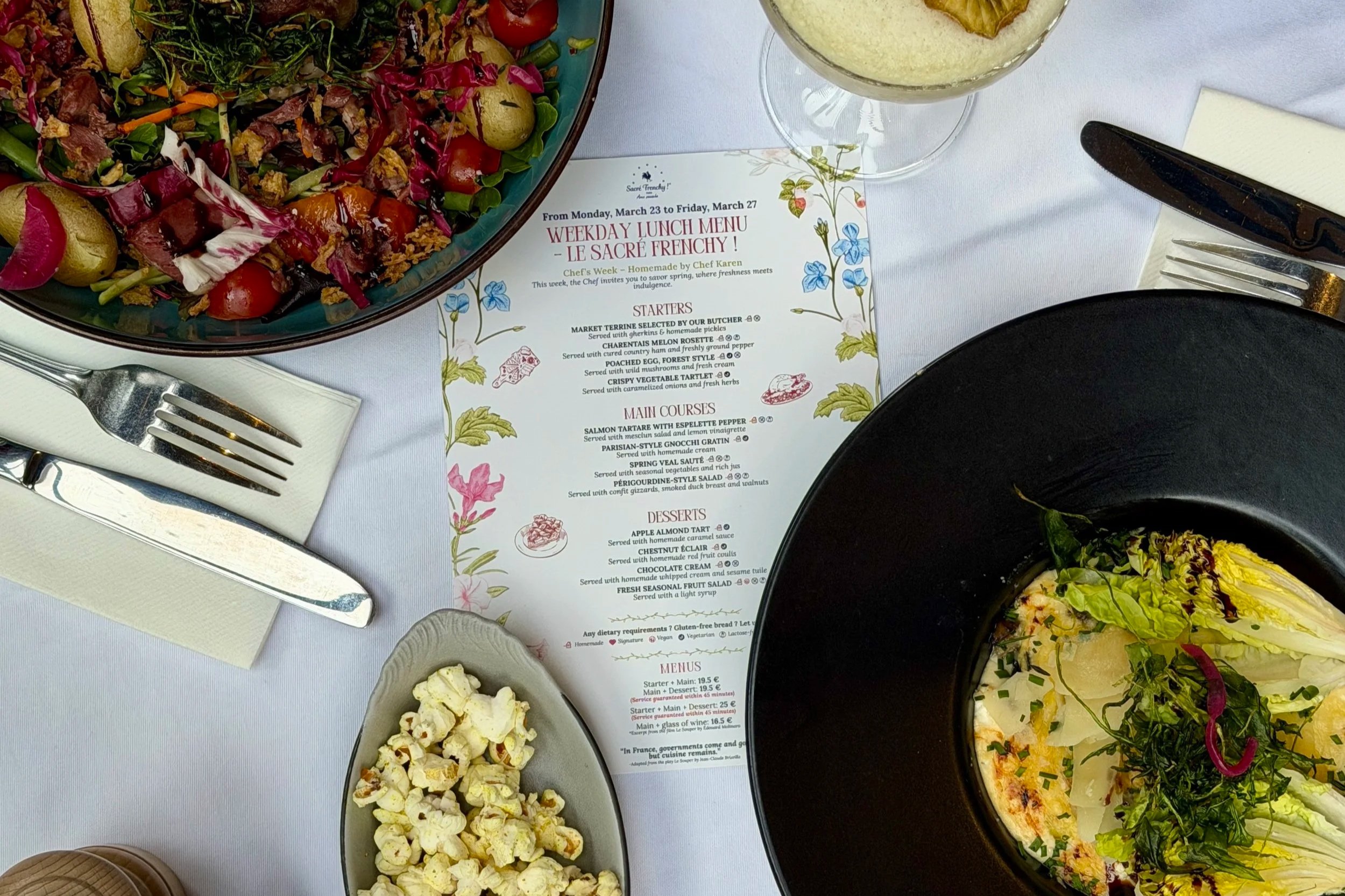 👨‍🍳SEMAINIER DES DÉJEUNERS ! — LE SACRÉ FRENCHY !