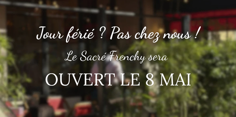 Pas de trêve pour la gourmandise : on vous accueille ce 8 mai ! 🕊️🍴