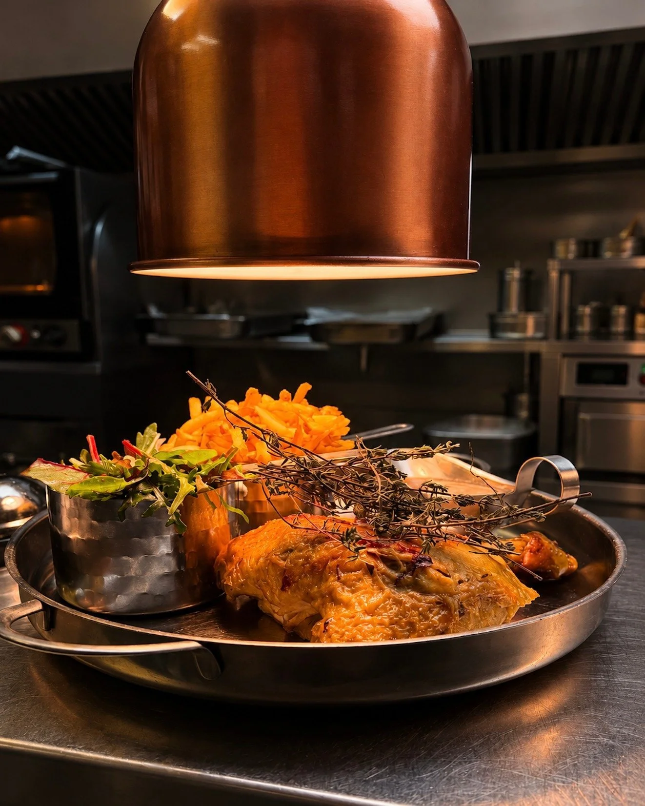 A nice roast chicken, some crispy fries… and that’s all you need. 🍗✨

Golden brown, generous, and carefully prepared in our kitchen, it’s the kind of simple dish that makes everyone