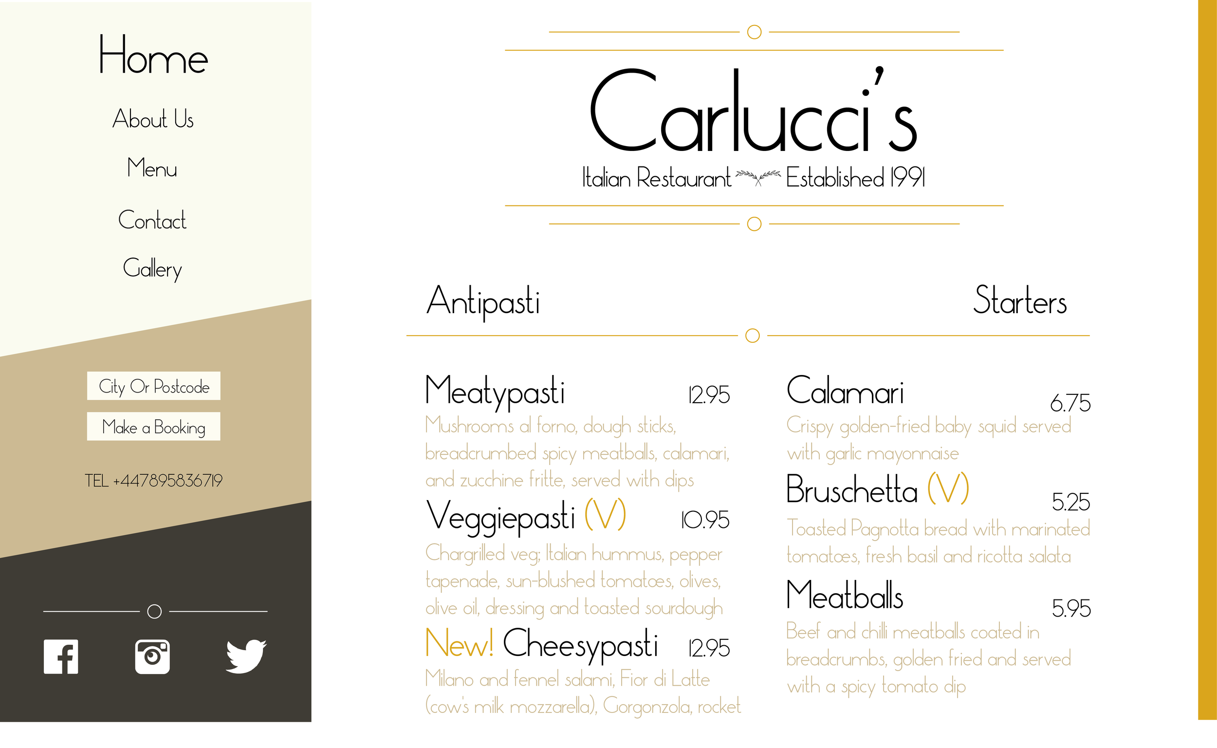 Carlucci's Webpage starters menu.png