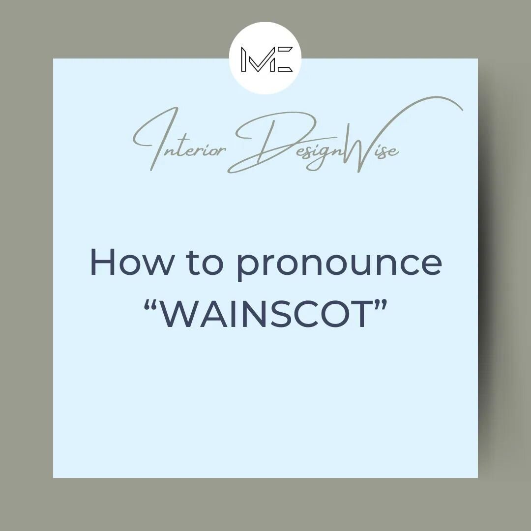 noun
An area of wooden paneling on the lower part of the walls of a room.

verb
Line (a room or wall) with wooden paneling.

&quot;The interior was to be wainscotted to a height of 4 feet&quot;

#interiordesign #interiordesignlife #wainscoting