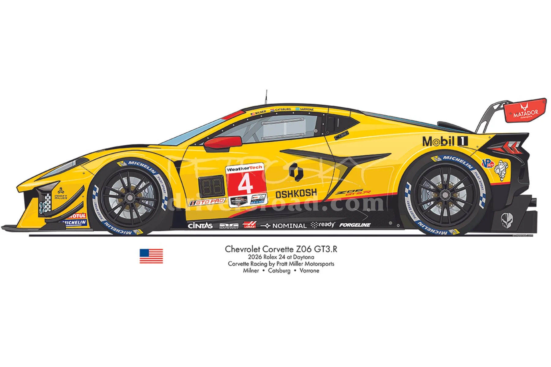 Corvette Z06, GT3R-Pratt