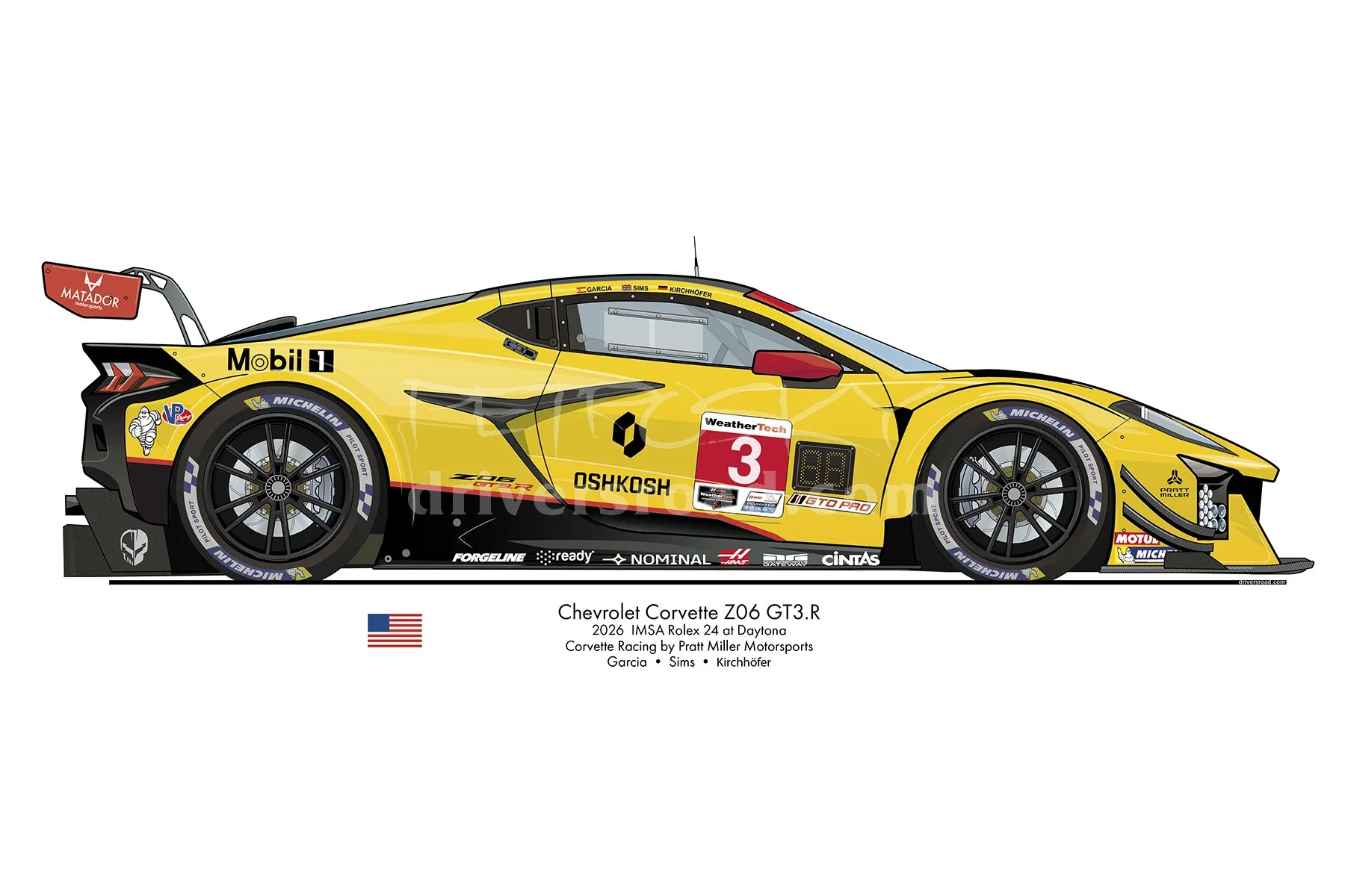 Corvette Z06, GT3R-Pratt