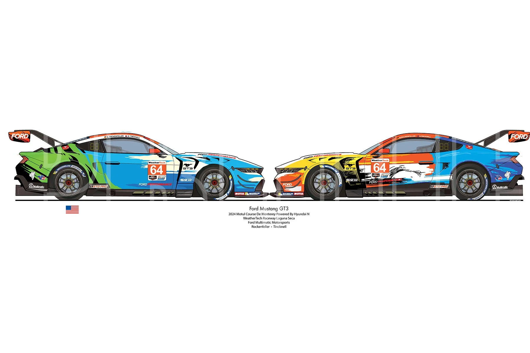 Mustang GT3-LagunaSeca2024