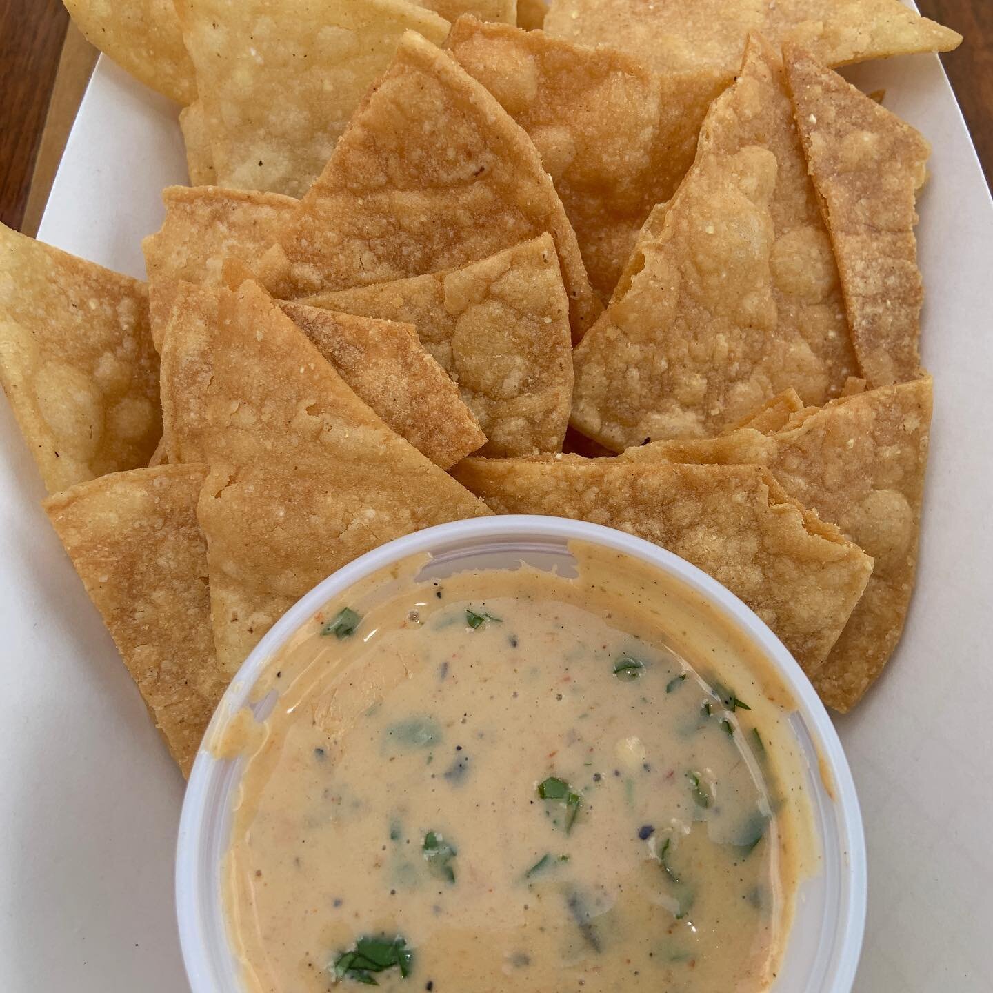 WE HAVE QUESO NOW.
Just thought y&rsquo;all would wanna know.
Locally made Amish American cheese simmered with roasted peeper, Mills River cream and finished with sharp cheddar.