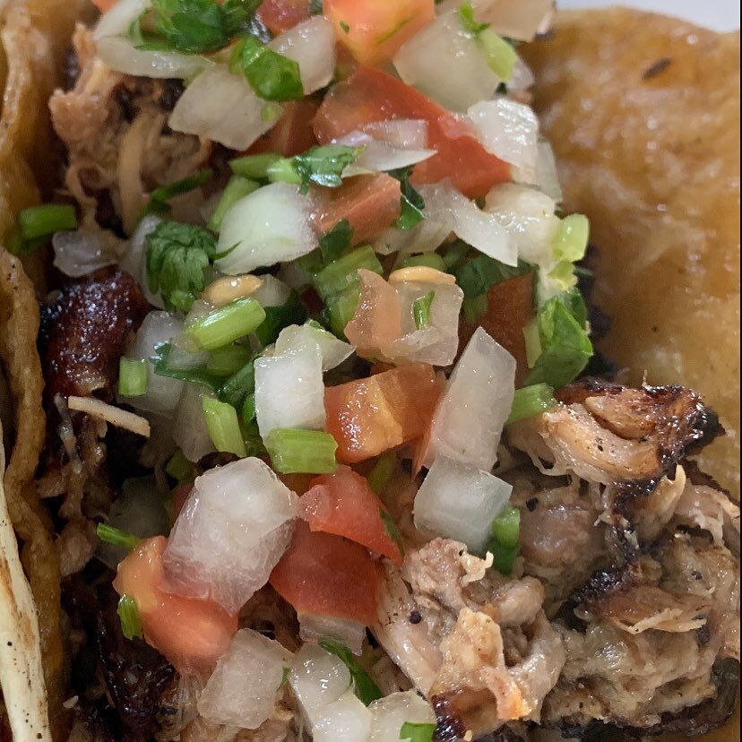 Our pulled pork taco is back!
Apple Brandy Farm&rsquo;s pork rubbed with all the good stuff, then braised overnight til it&rsquo;s &ldquo;fall off the bone&rdquo; tender. Then we shred it and top it off with our fresh pico de gallo. Open til 3 today 