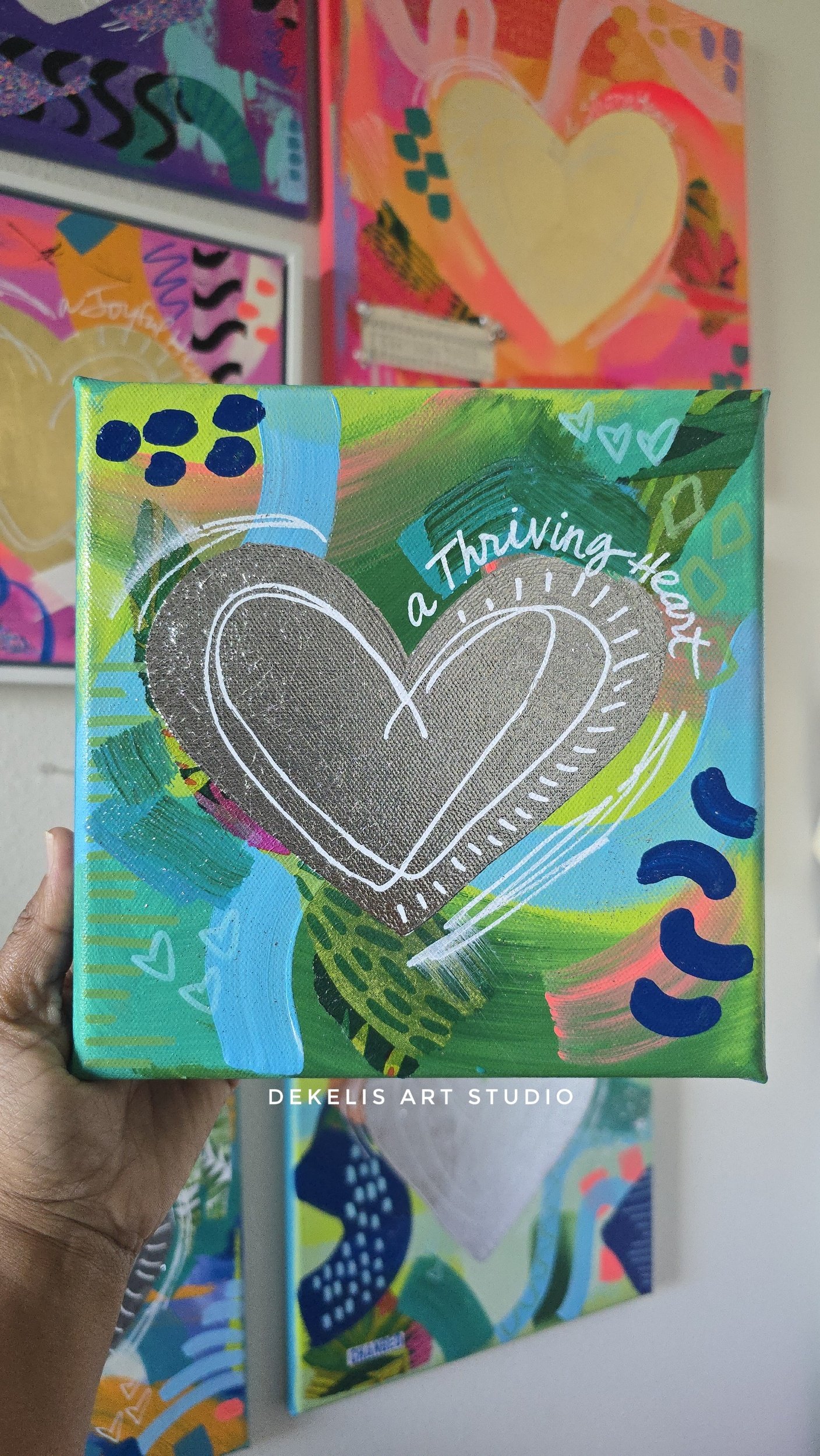 A Thriving Heart Painting DeKelis Art Studio