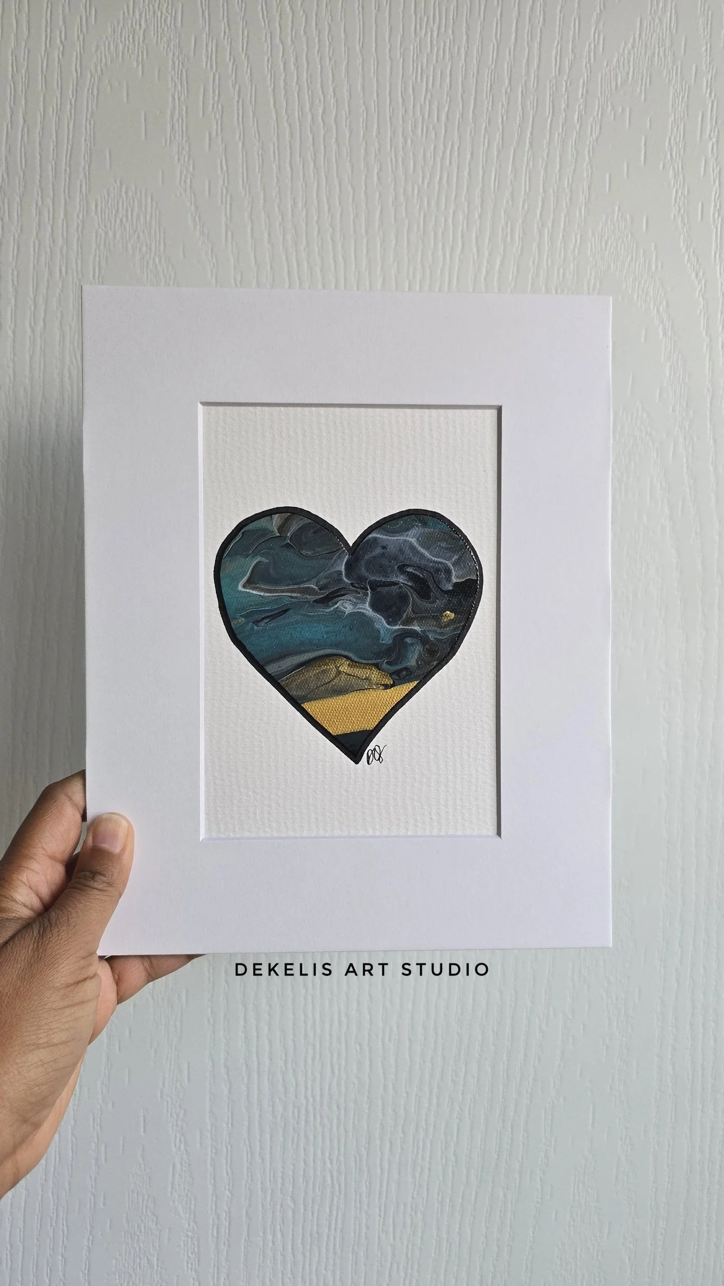 Heart Full 3 -  Acrylic Canvas Painting on Paper