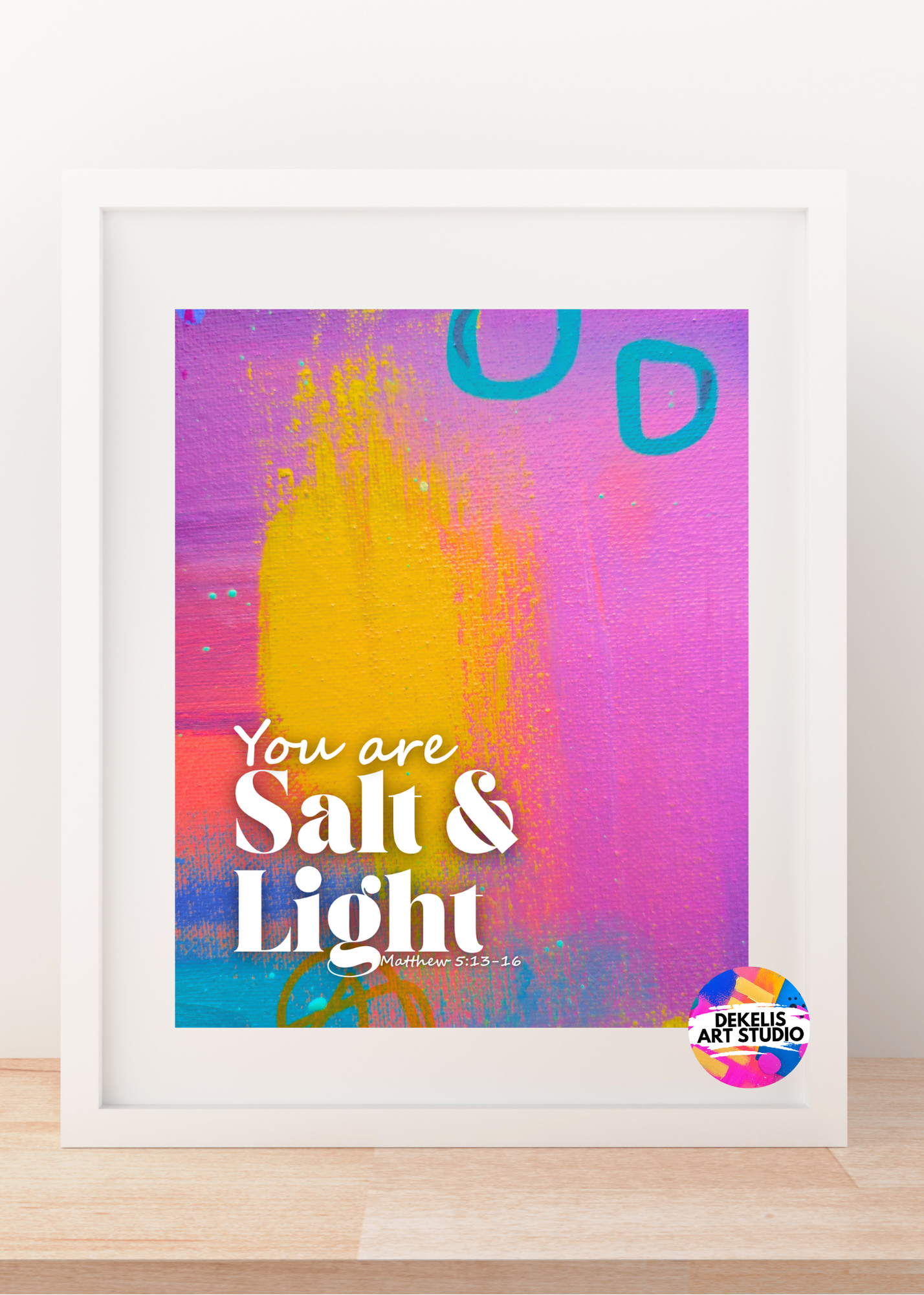 Salt and Light Print Framed DeKelis Art Studio.png