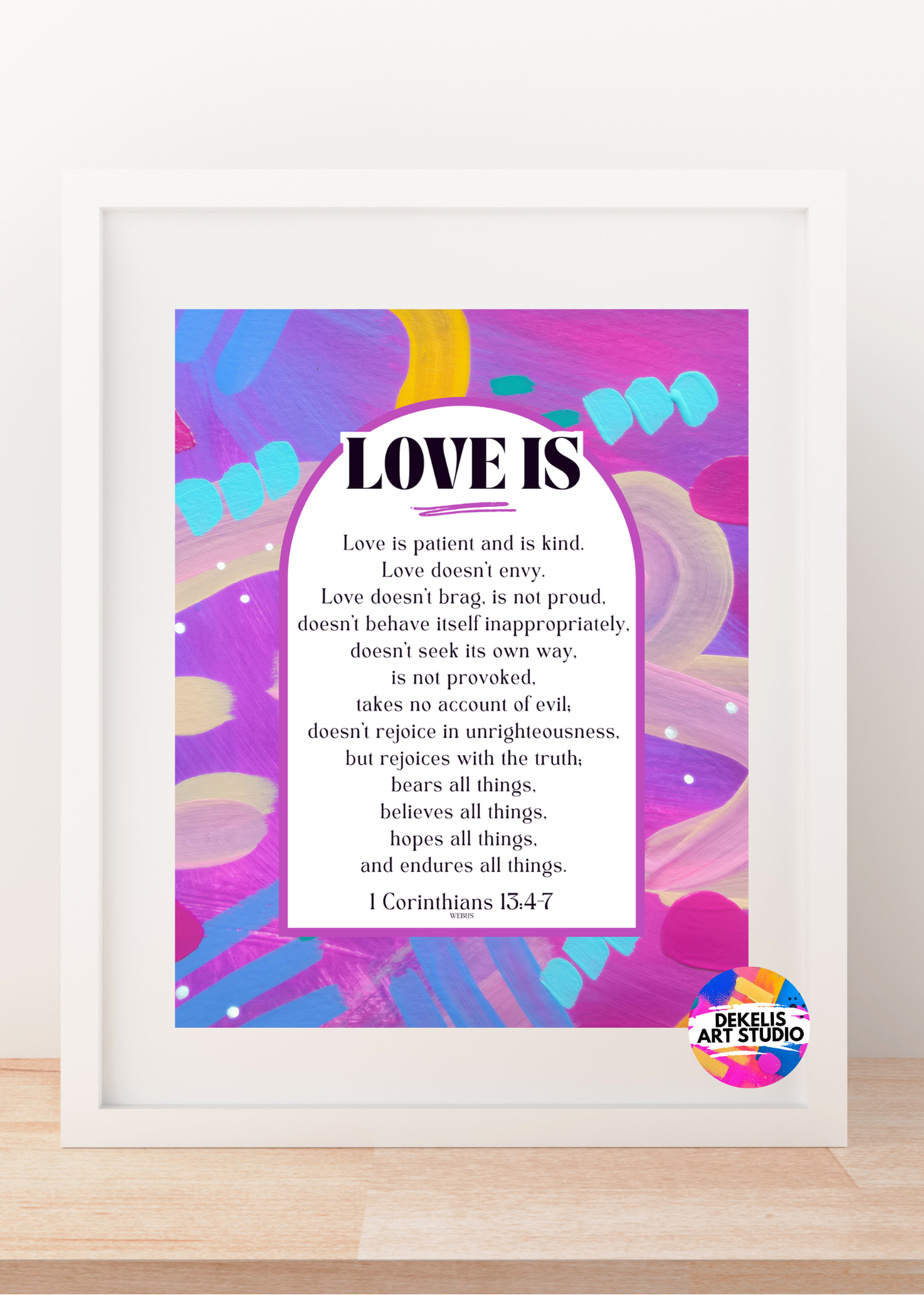 Love Is Print Framed DeKelis Art Studio.png