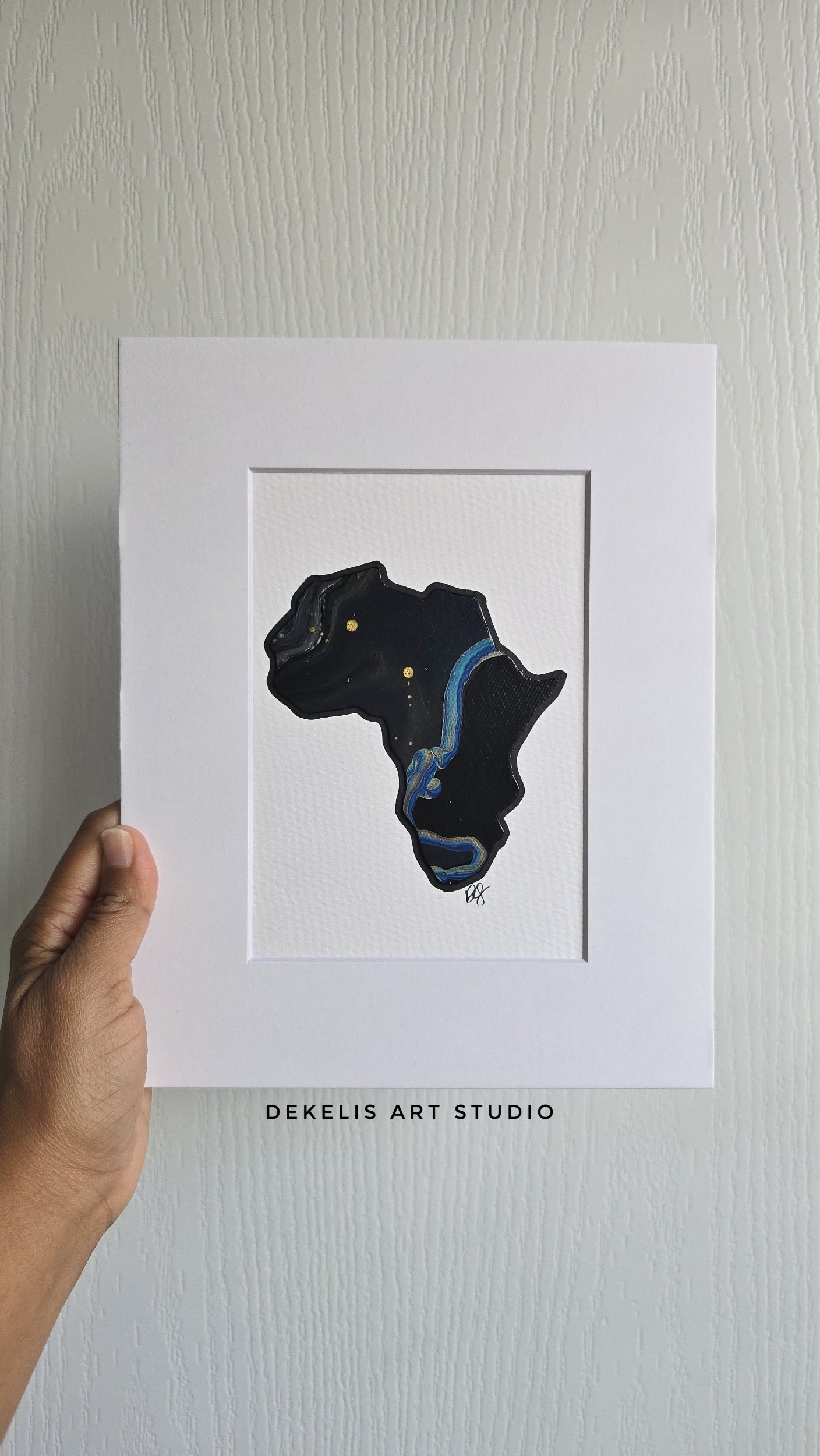Africa Royale 4 -  Acrylic Canvas Painting on Paper