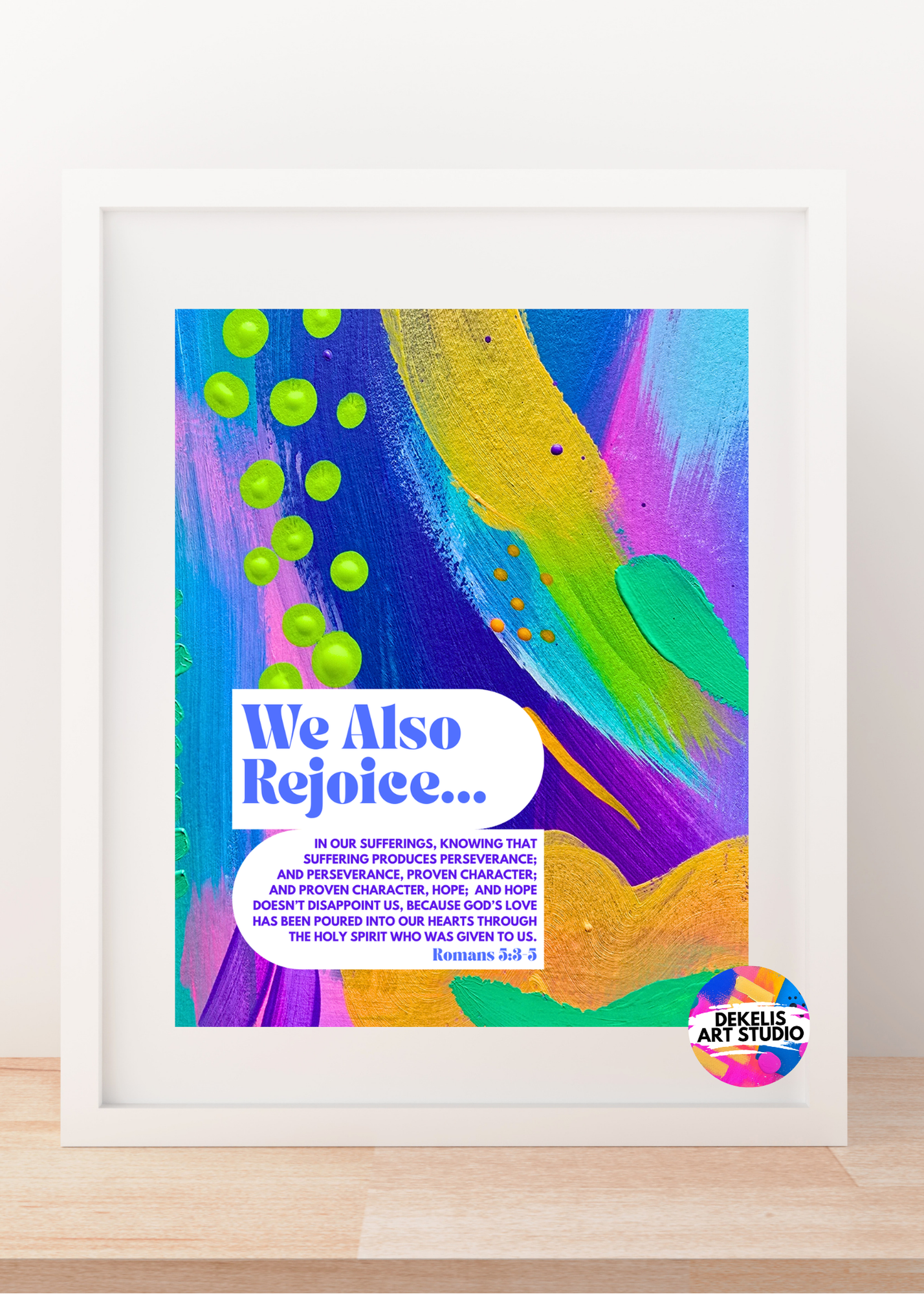 Rejoice Print Framed DeKelis Art Studio.png
