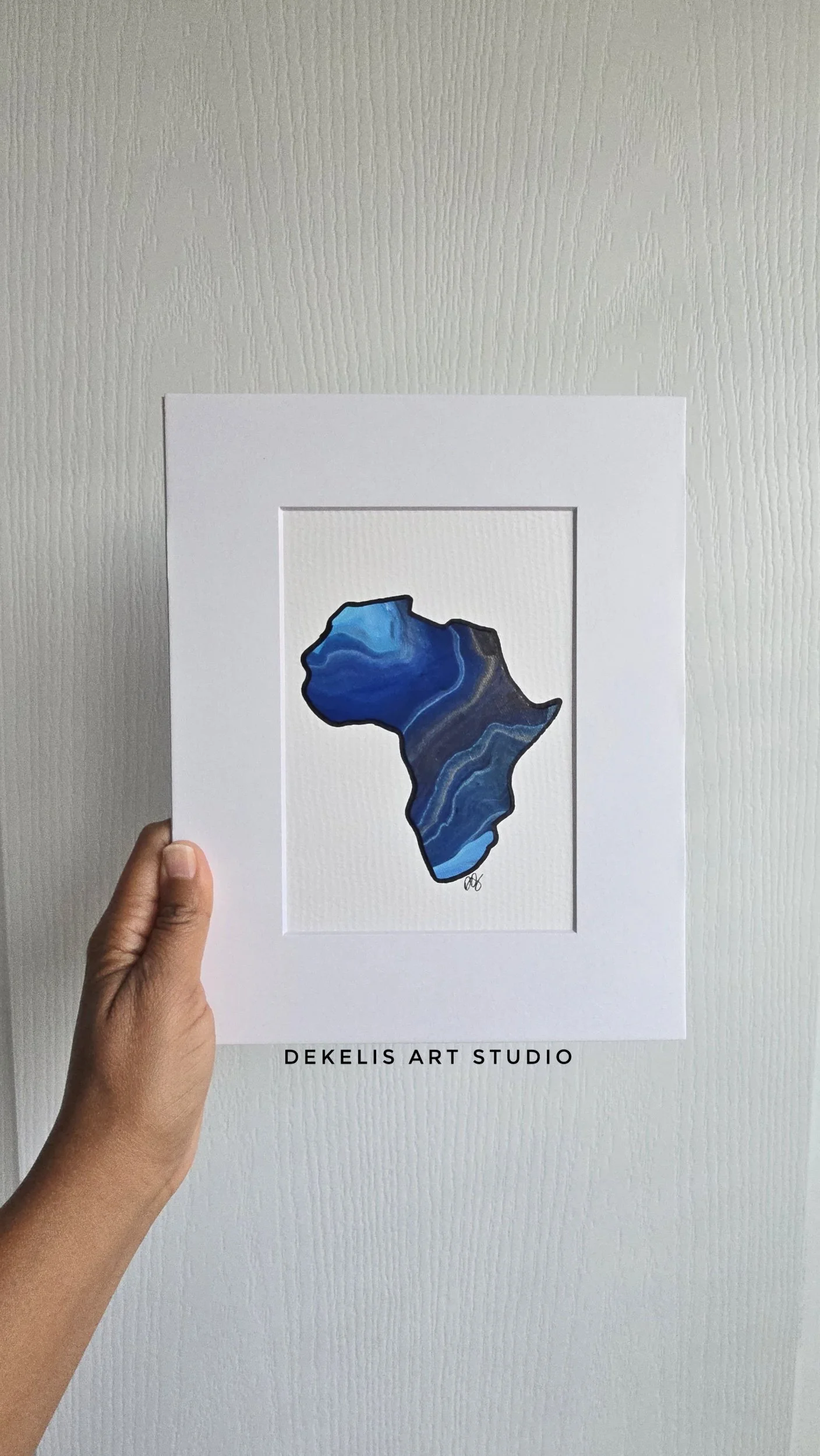Africa Royale 2 -  Acrylic Canvas Painting on Paper