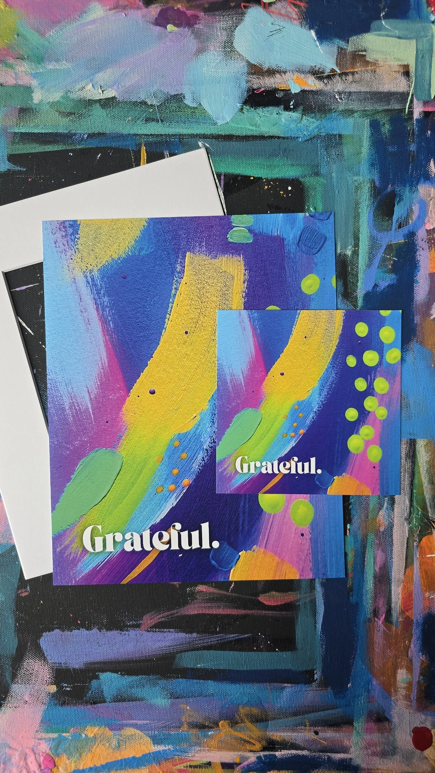 Grateful - Inspirational Abstract Art Print
