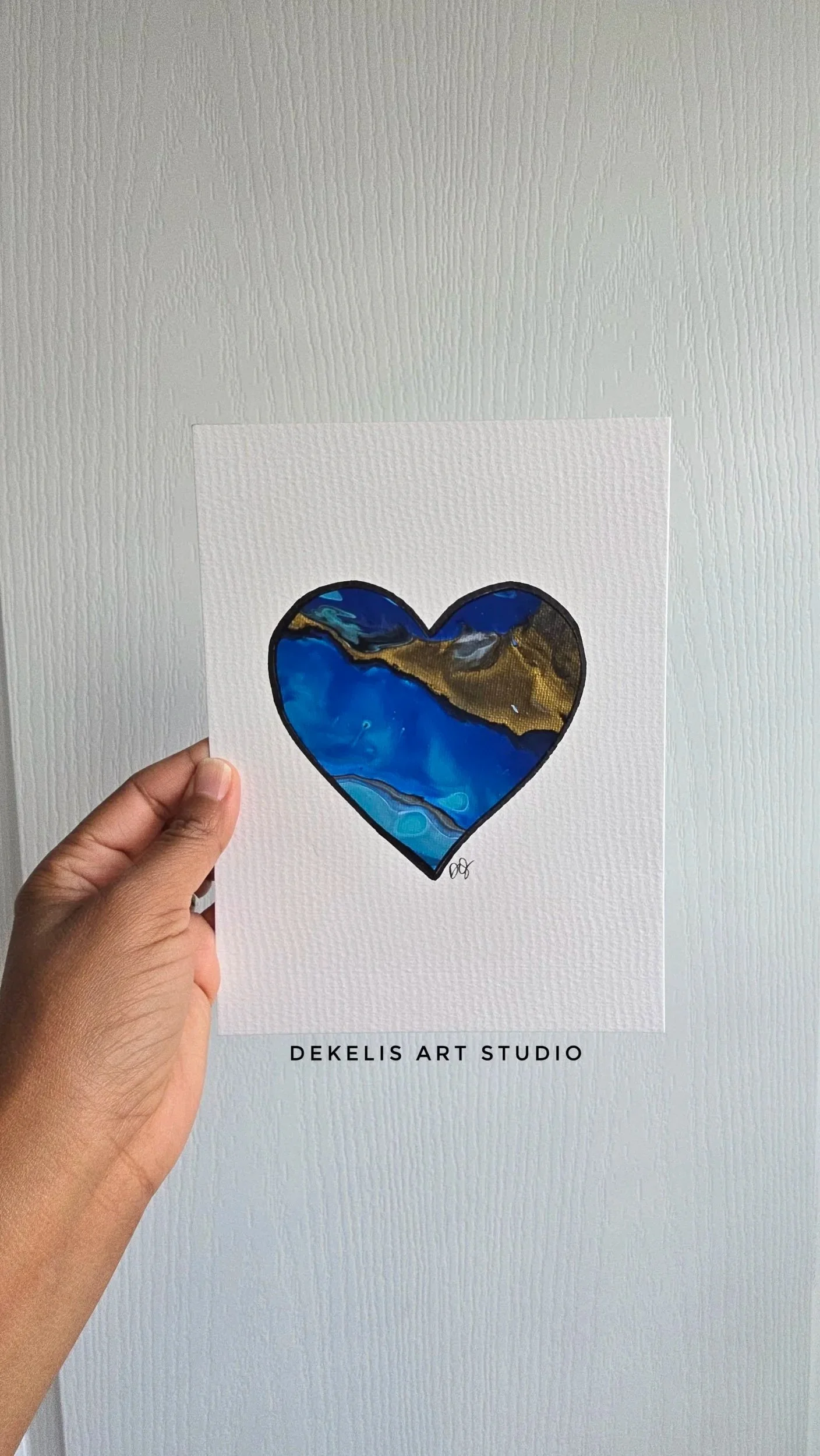 Heart Full 2 -  Acrylic Canvas Painting on Paper