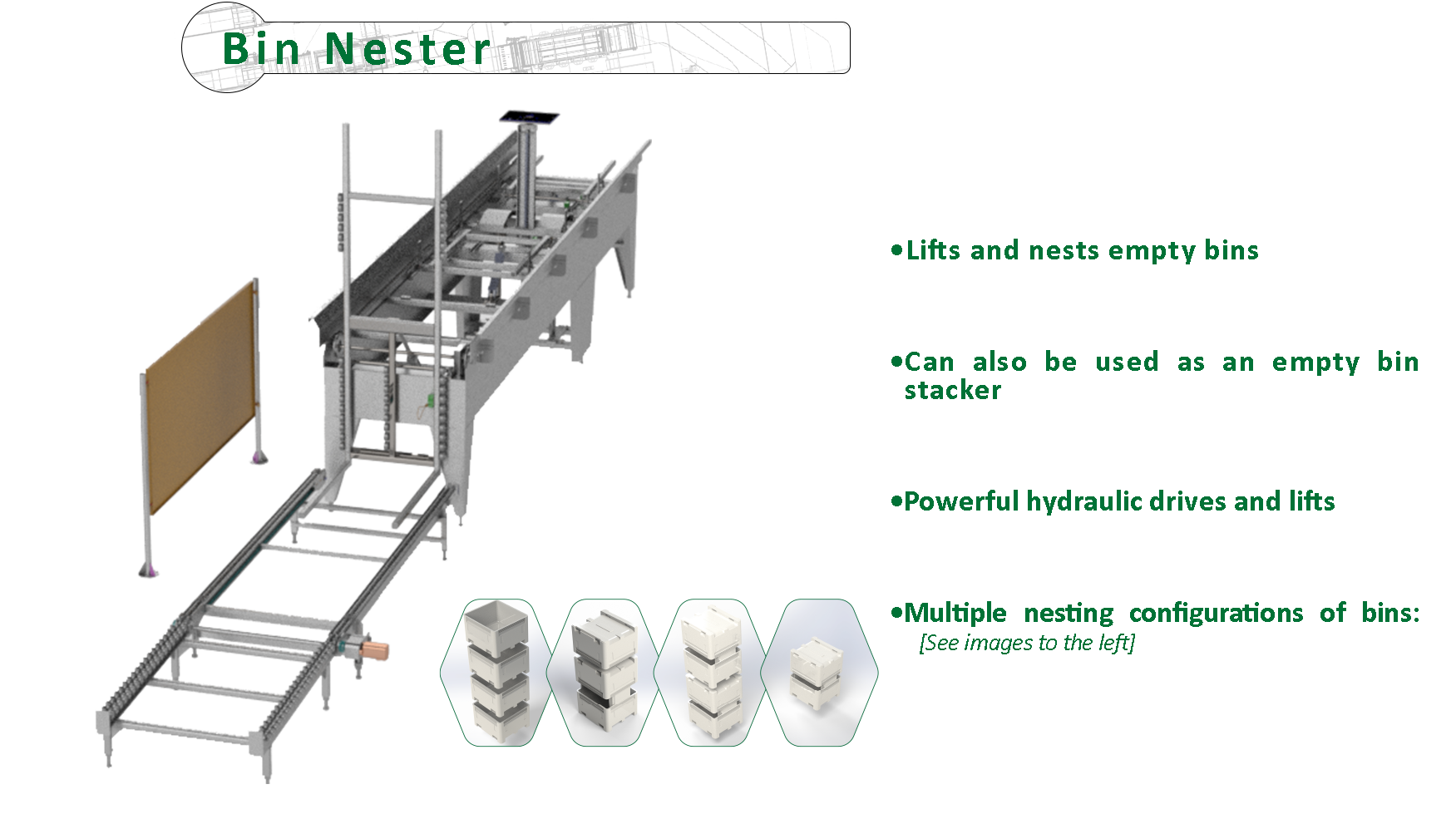 Apple Bin Handling Equipment — Van Doren Sales