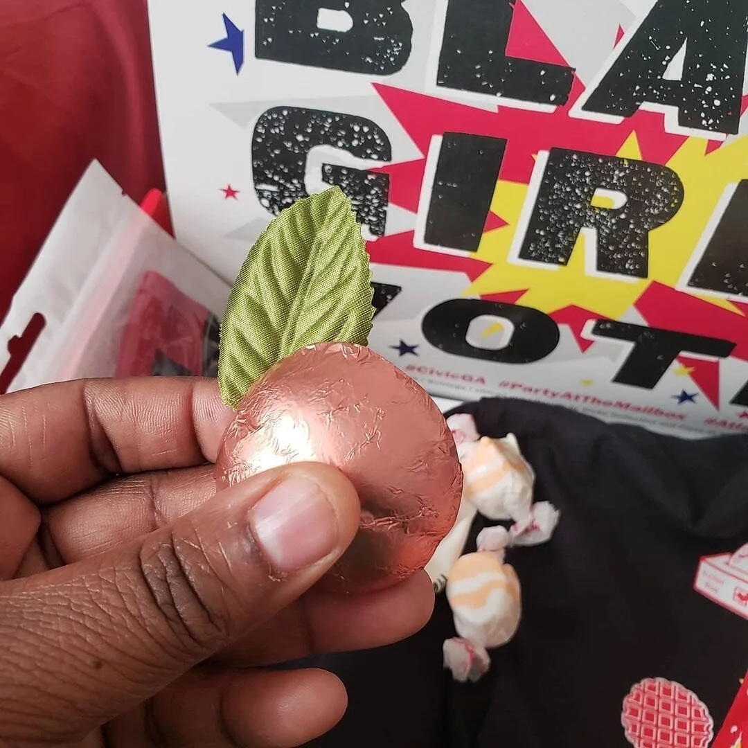 We love that you love your box! This ⬇️ is a reminder of why we say voting should be a celebration and not a chore! 

Posted @withregram &bull; @shaqueamoore I was just too pleased with my box! There are so many goodies inside. My kids kept returning to get little things for themselves and my daughter has already chosen the t-shirt as a new sleep option. If you're in Georgia, you know we've been absolutely, positively INUNDATED with mail about voting. Every single day the mailbox is full of flyers. At this point, it's just annoying. We get it. We should vote. Okay! I already do (and you should too)!

Suffice to say, we've all been due some mail about voting we can enjoy and this awesome red box definitely qualifies. BRAVO! @partyatthemailbox @civicga

#BlackGirlsVote #CivicGA #PartyAtTheMailbox #AtlantaVotes