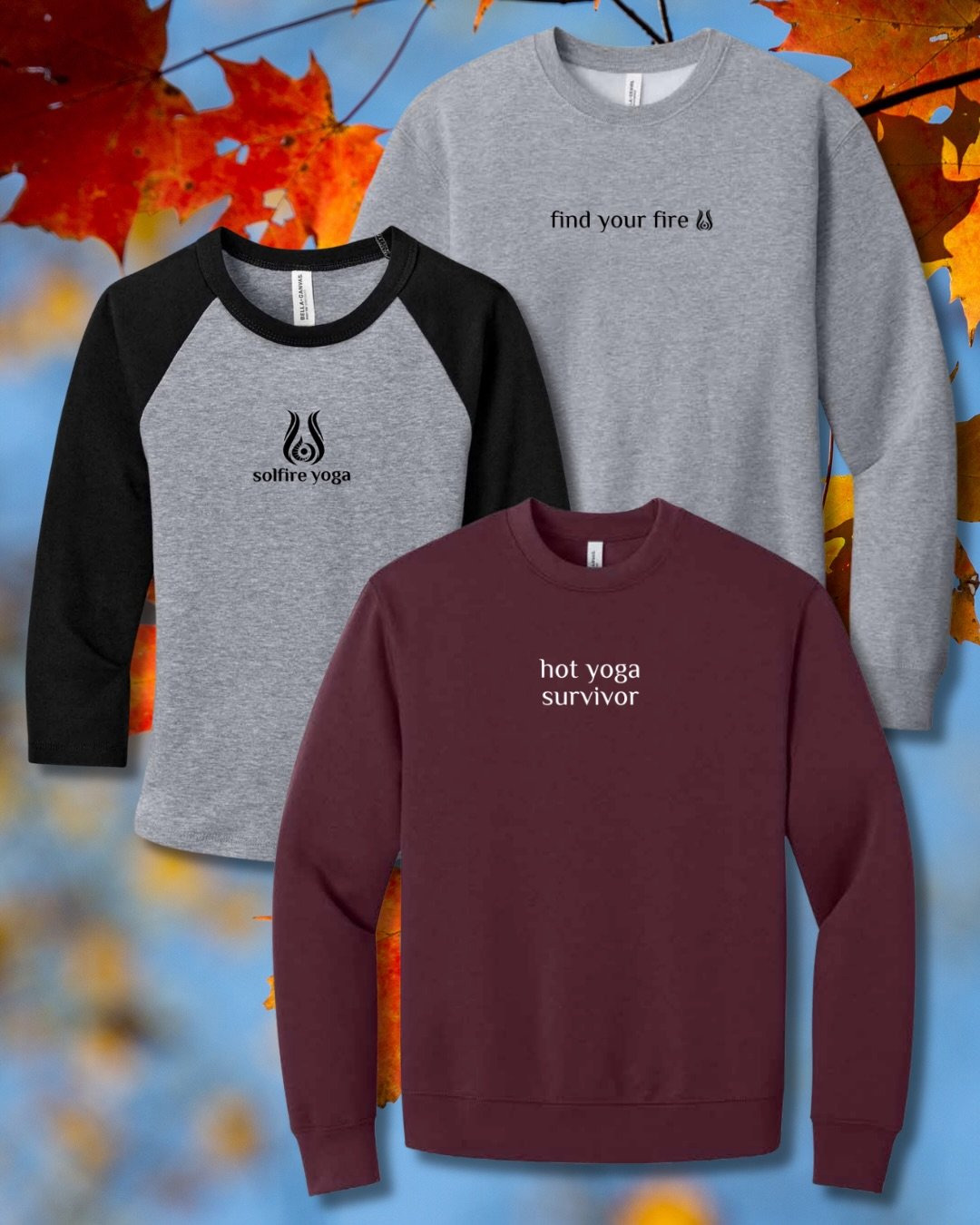 Your closet called. It wants some Solfire merch👀📞🍁 Fall drop is HERE!