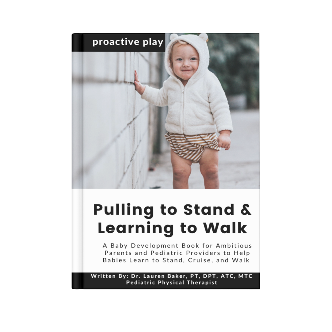 a baby development book for ambitious parents and pediatric providers to help babies learn to stand, cruise, and walk