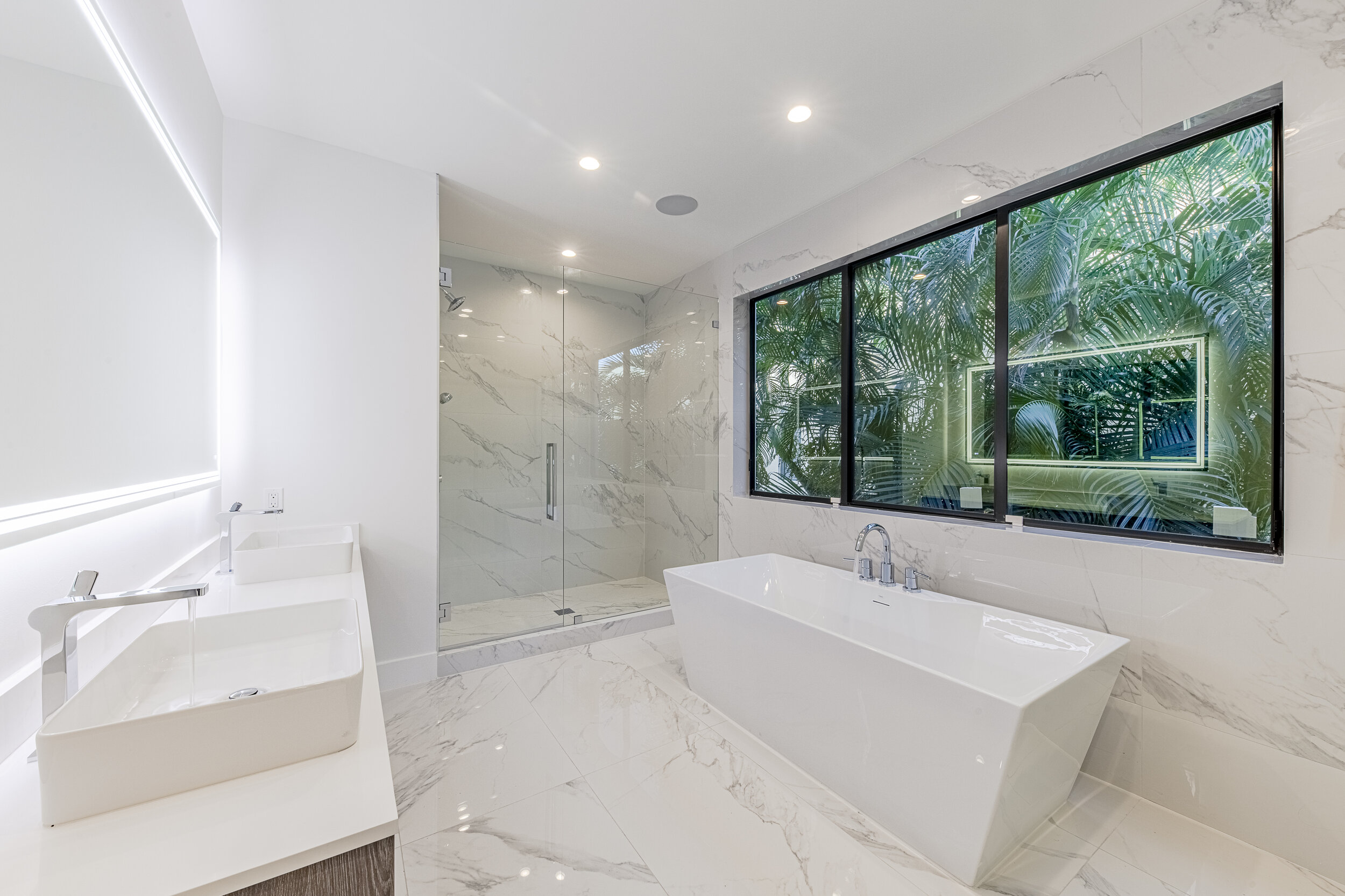 Victoria Park, Fort Lauderdale, custom townhomes luxury master bath