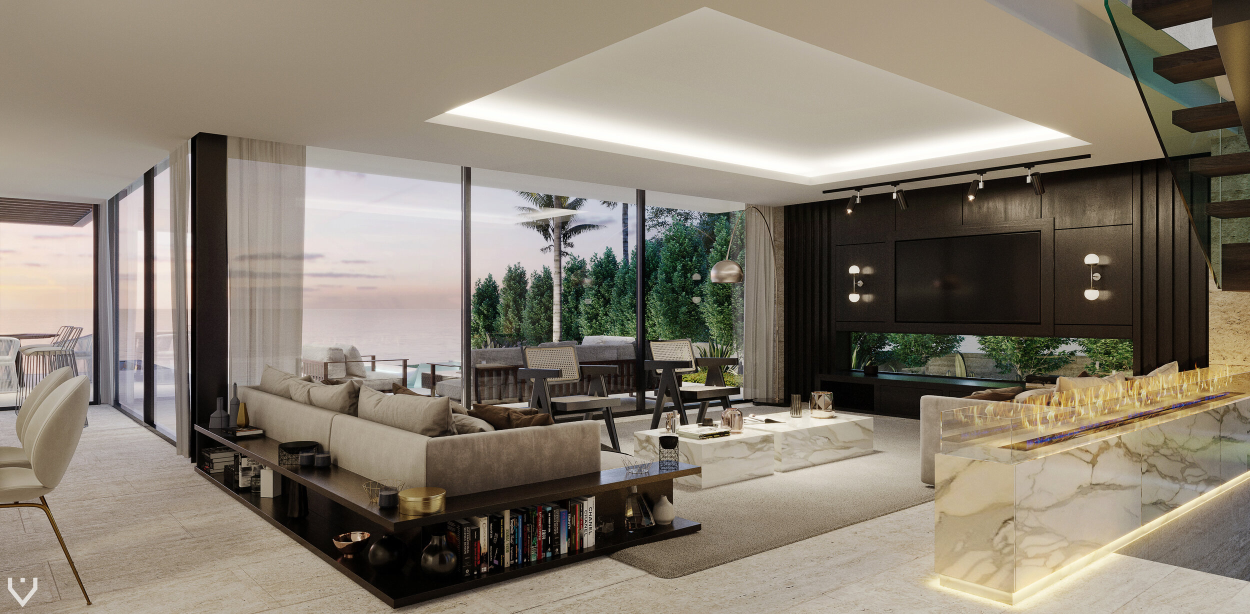 Luxury South Florida waterfront contemporary home 