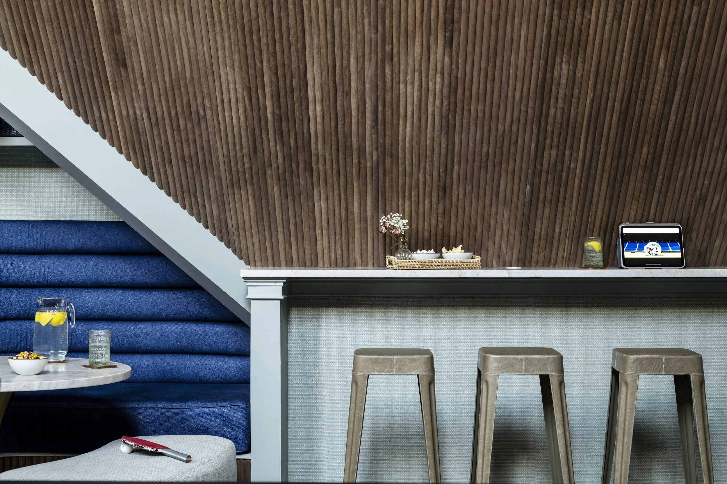 Fluted ceiling