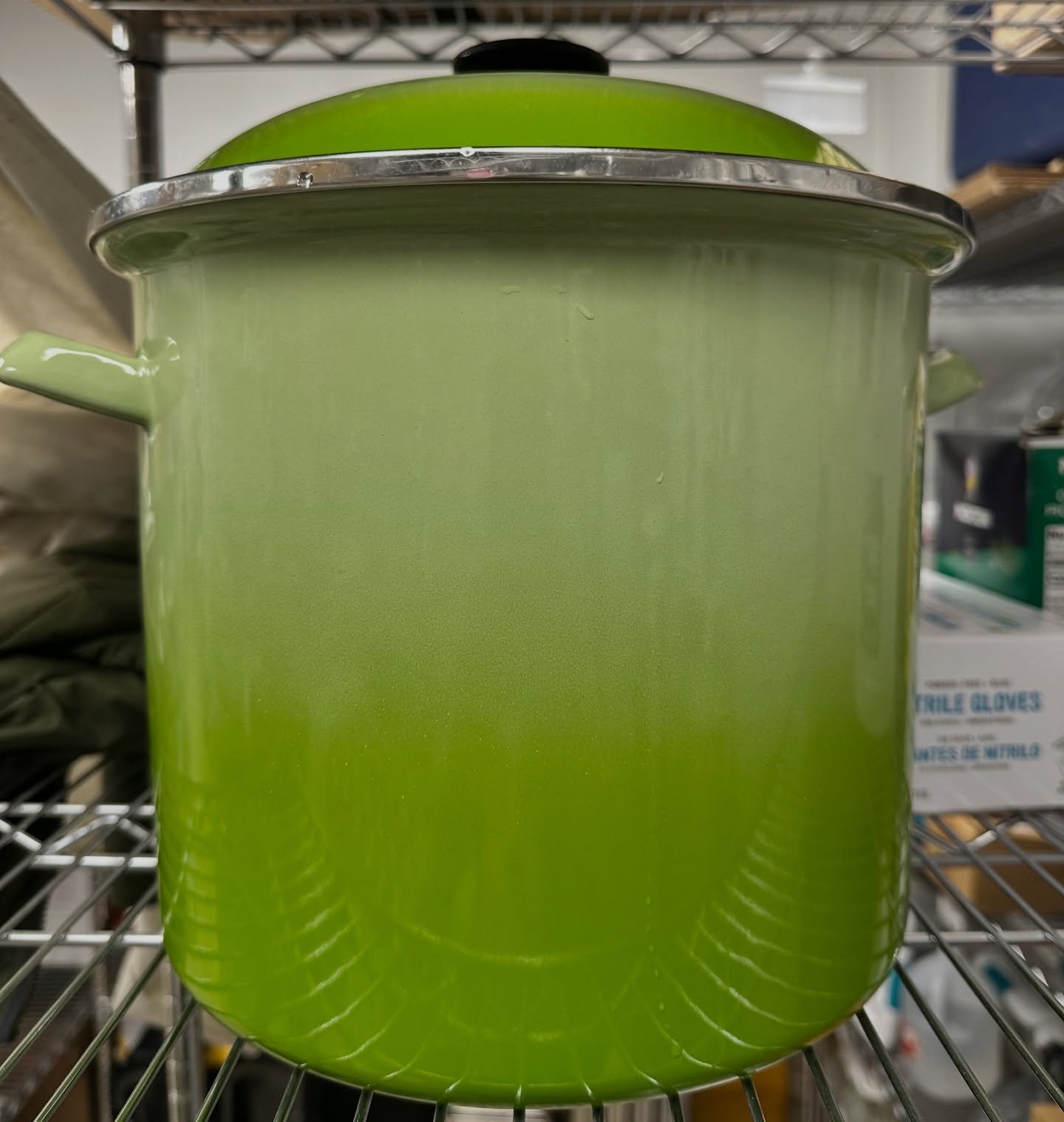 Used my grandmother&rsquo;s stock pot for the brine on this last batch&hellip; was very surreal to have her in the kitchen with me again. Fun fact: that pot will make 60 pints worth of brine on the nose.