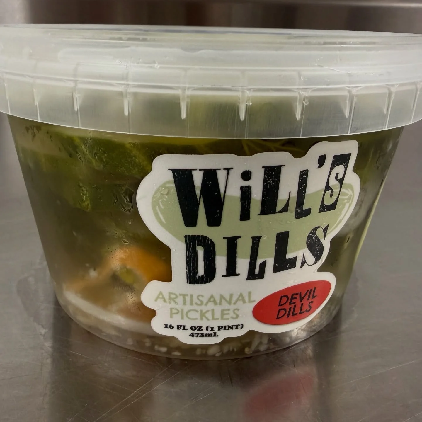 Allow me to shine a little spotlight on the OG Will&rsquo;s Dill pickles, the Devil Dills: Garlic. Dill. Habanero. 🌶️
Starting with the flavor profile of our Garlic Dills - fresh crunch, crisp and clean garlic dill flavor, but adding a wickedly deli